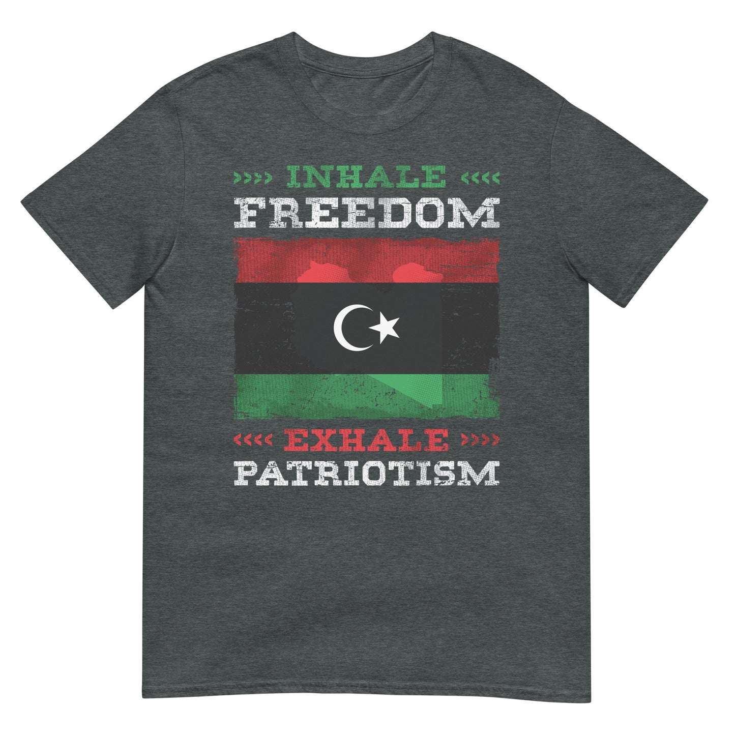 Inspirez la liberté Expirez le patriotisme - Libye T-shirt unisexe