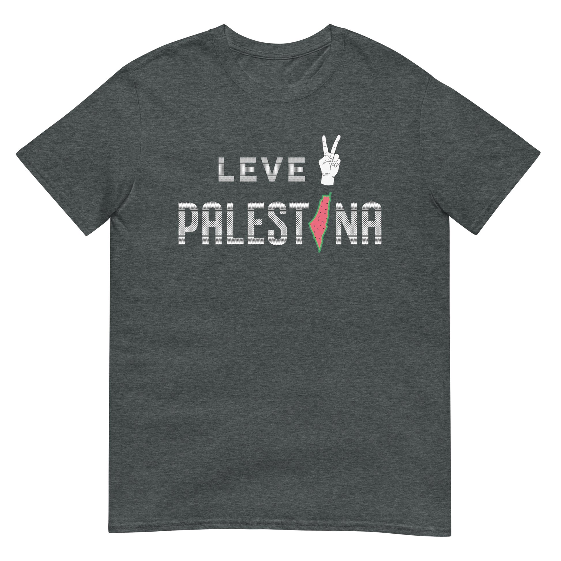 Leve Palestina - Kufiya Unisex T-shirt Media 1 of 3