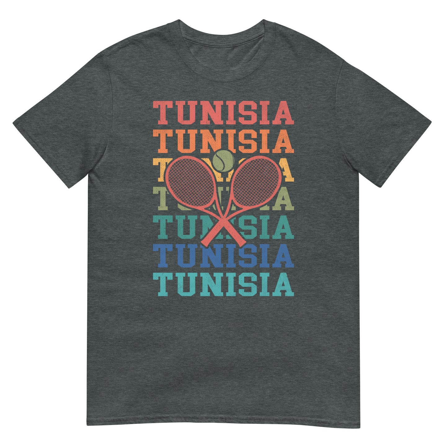 Tunisie Tennis - T-shirt unisexe rétro vintage