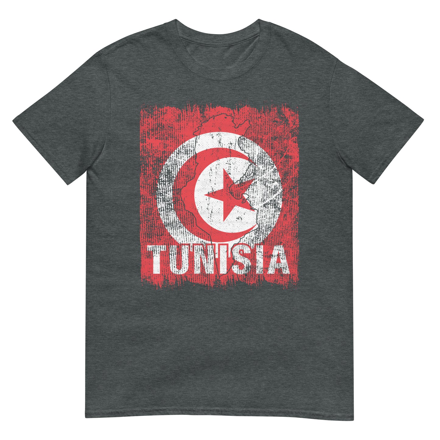 Drapeau et carte de la Tunisie T-shirt unisexe