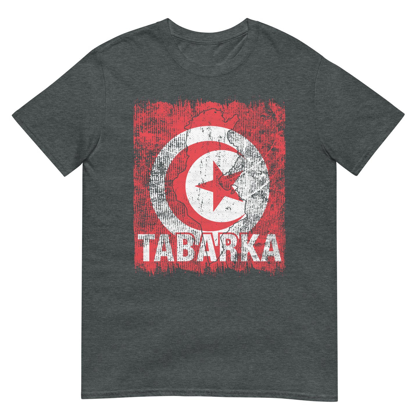 Drapeau et ville de Tunisie - Tabarka T-shirt unisexe