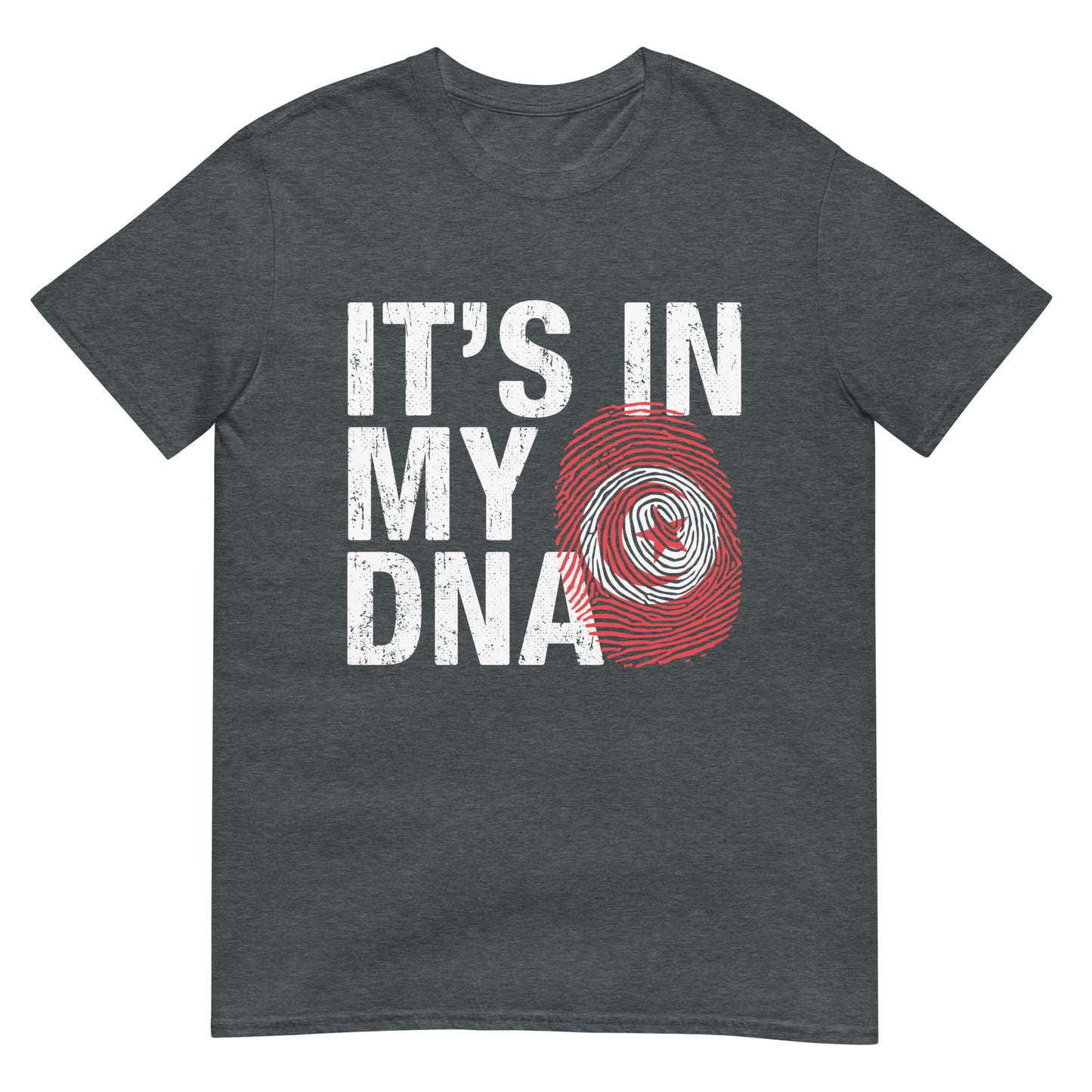 C'est dans mon ADN - T-shirt unisexe avec empreintes digitales de Tunisie