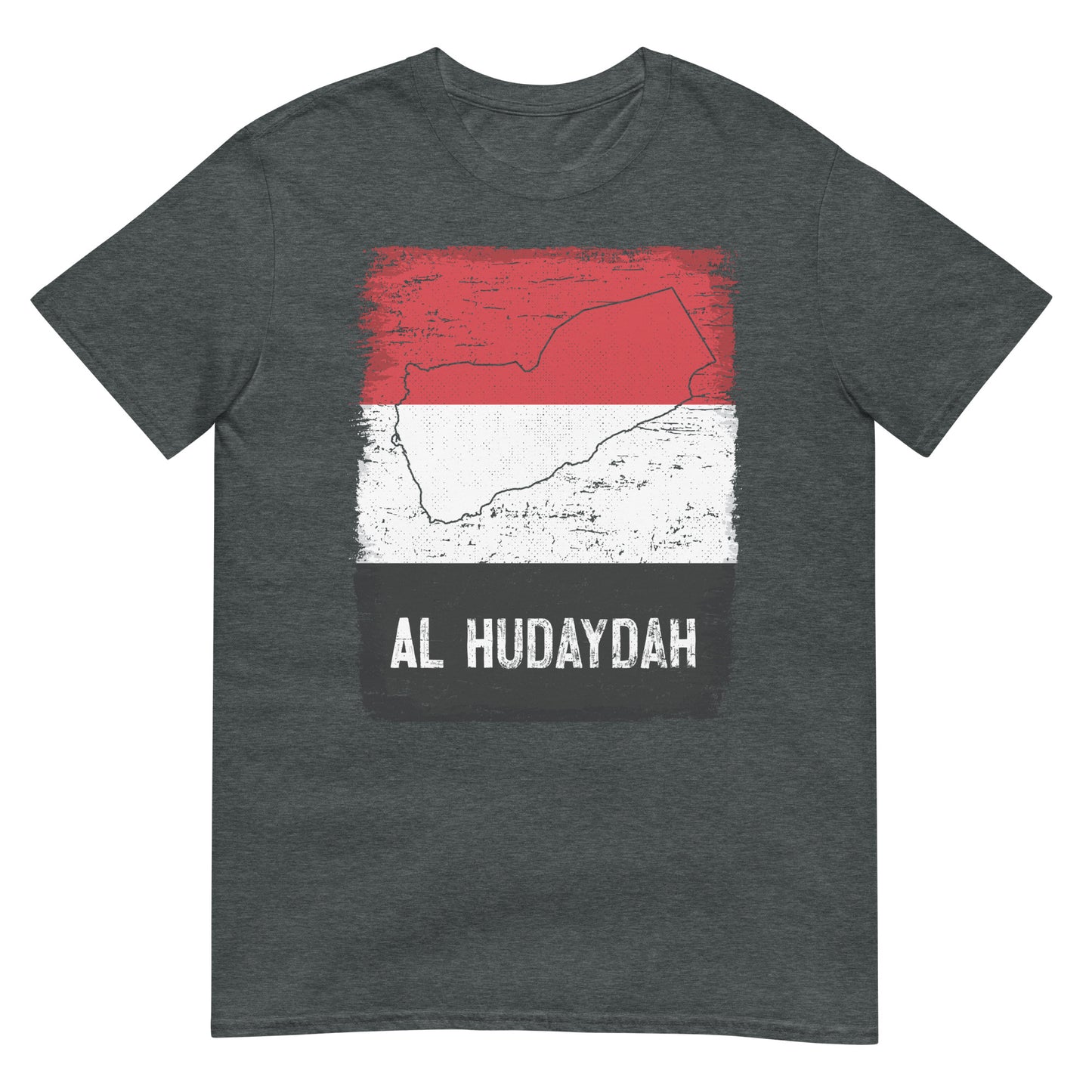 Drapeau et ville du Yémen - T-shirt unisexe Al Hudaydah