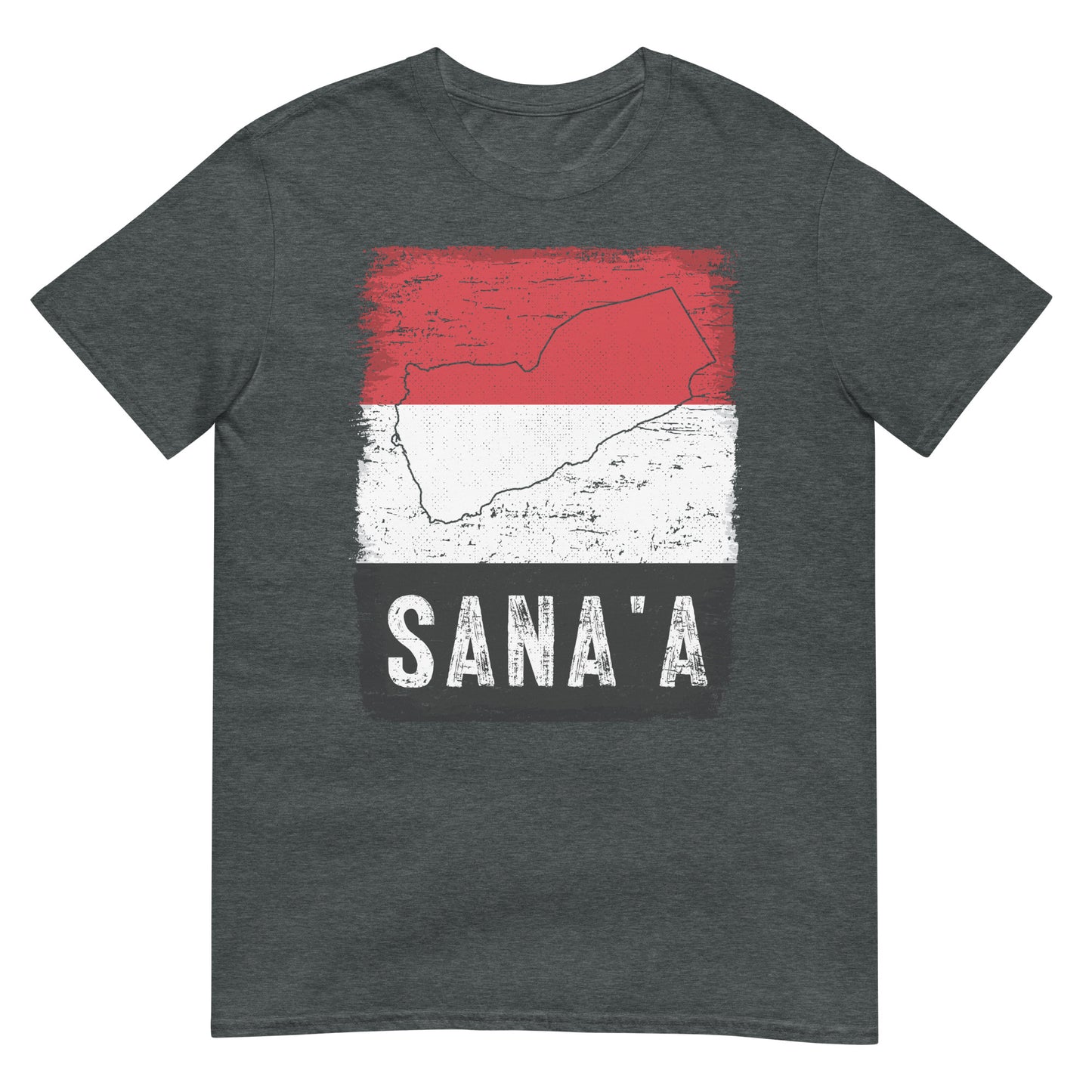 Drapeau et ville du Yémen - Sanaa T-shirt unisexe