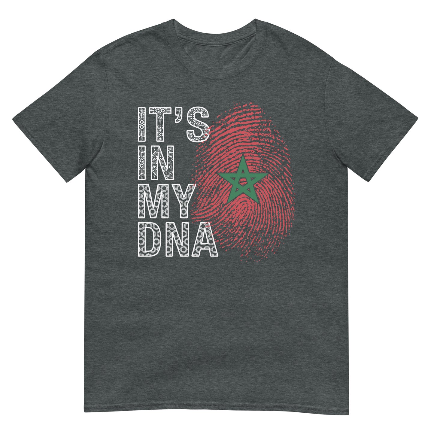 Es liegt in meiner DNA - Marokko Fingerabdruck Unisex T-Shirt