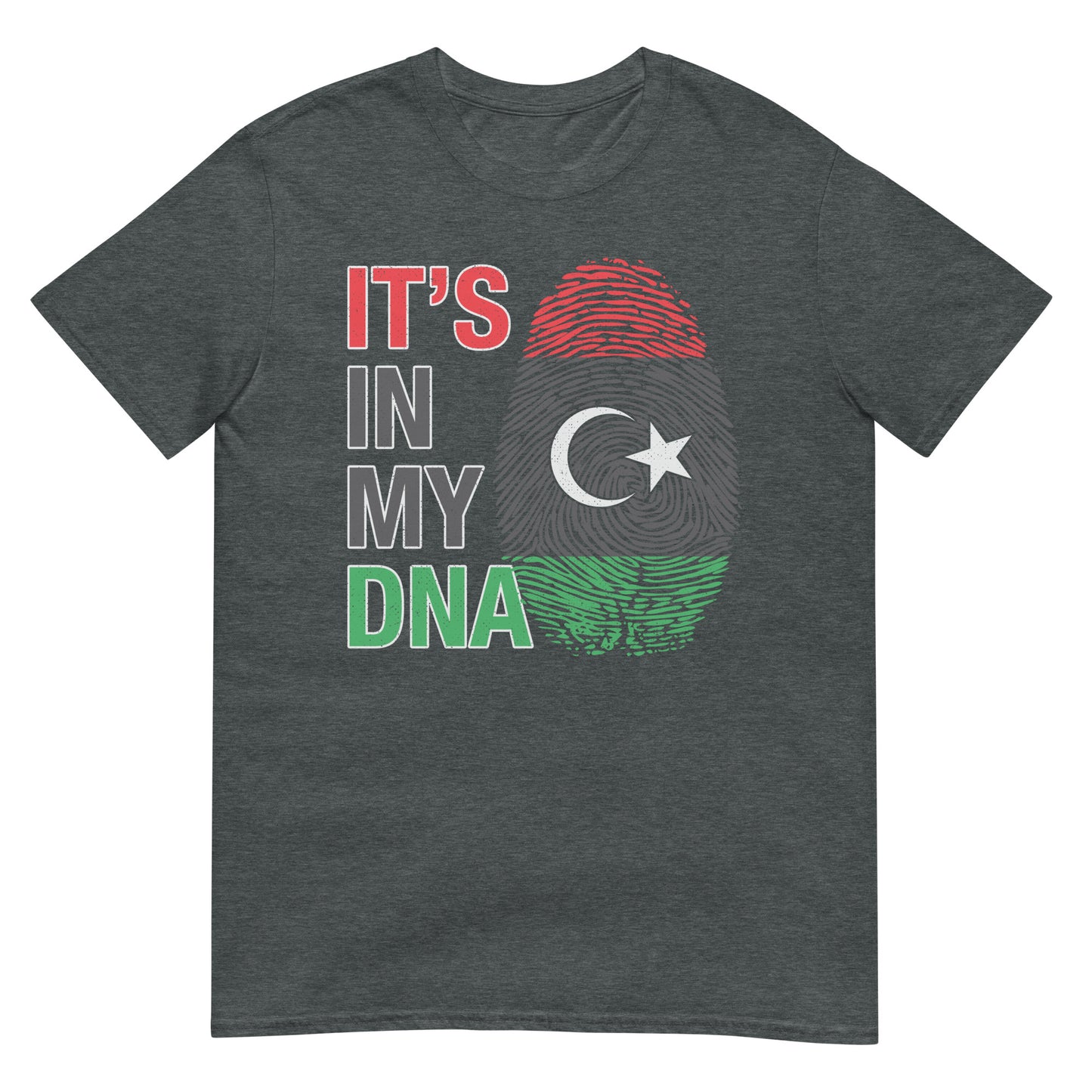 Es liegt in meiner DNA - Libyen Fingerabdruck Unisex T-Shirt