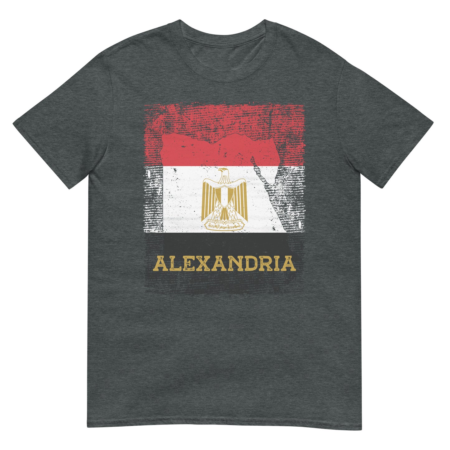 Ägypten Flagge, Karte & Stadt - Alexandria Unisex T-Shirt