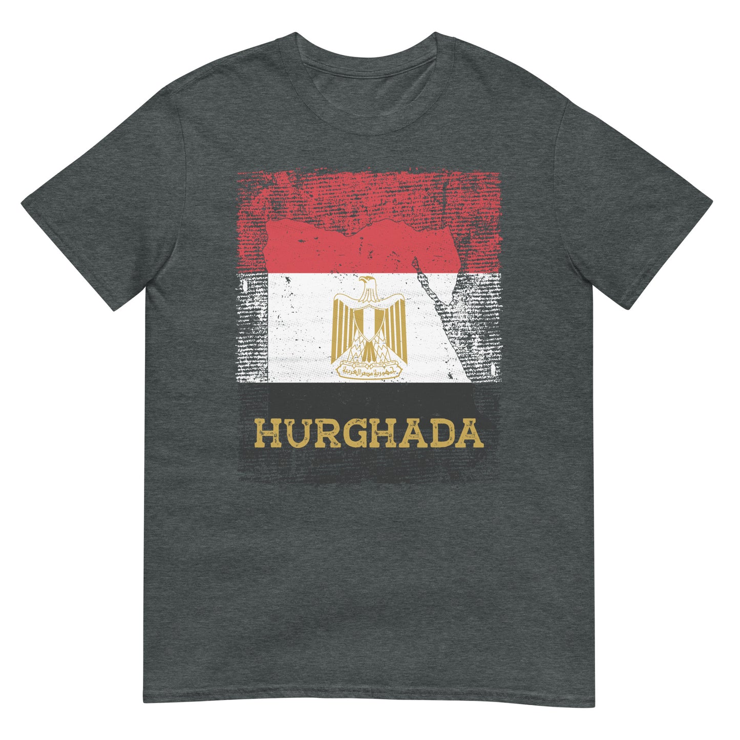 Ägypten Flagge, Karte & Stadt - Hurghada Unisex T-Shirt