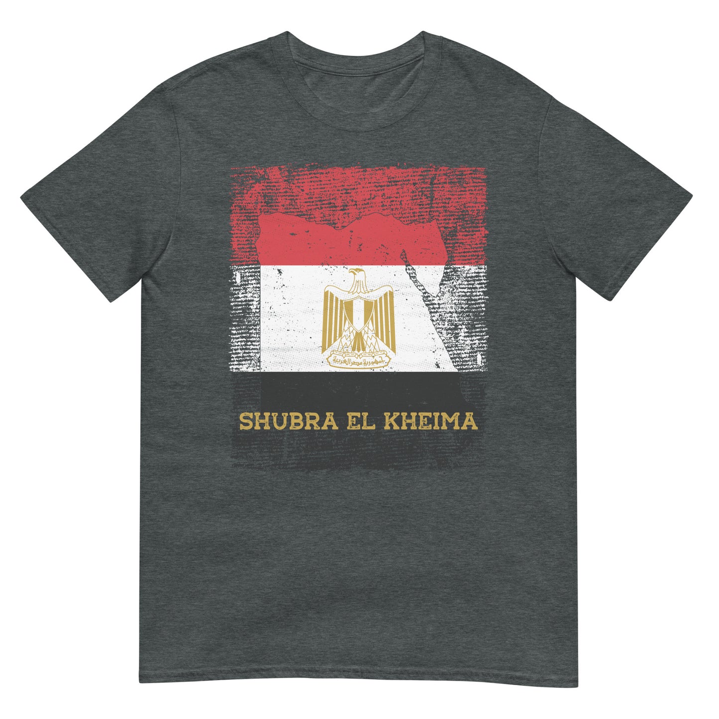 Ägypten Flagge, Karte & Stadt - Shubra El Kheima Unisex T-Shirt