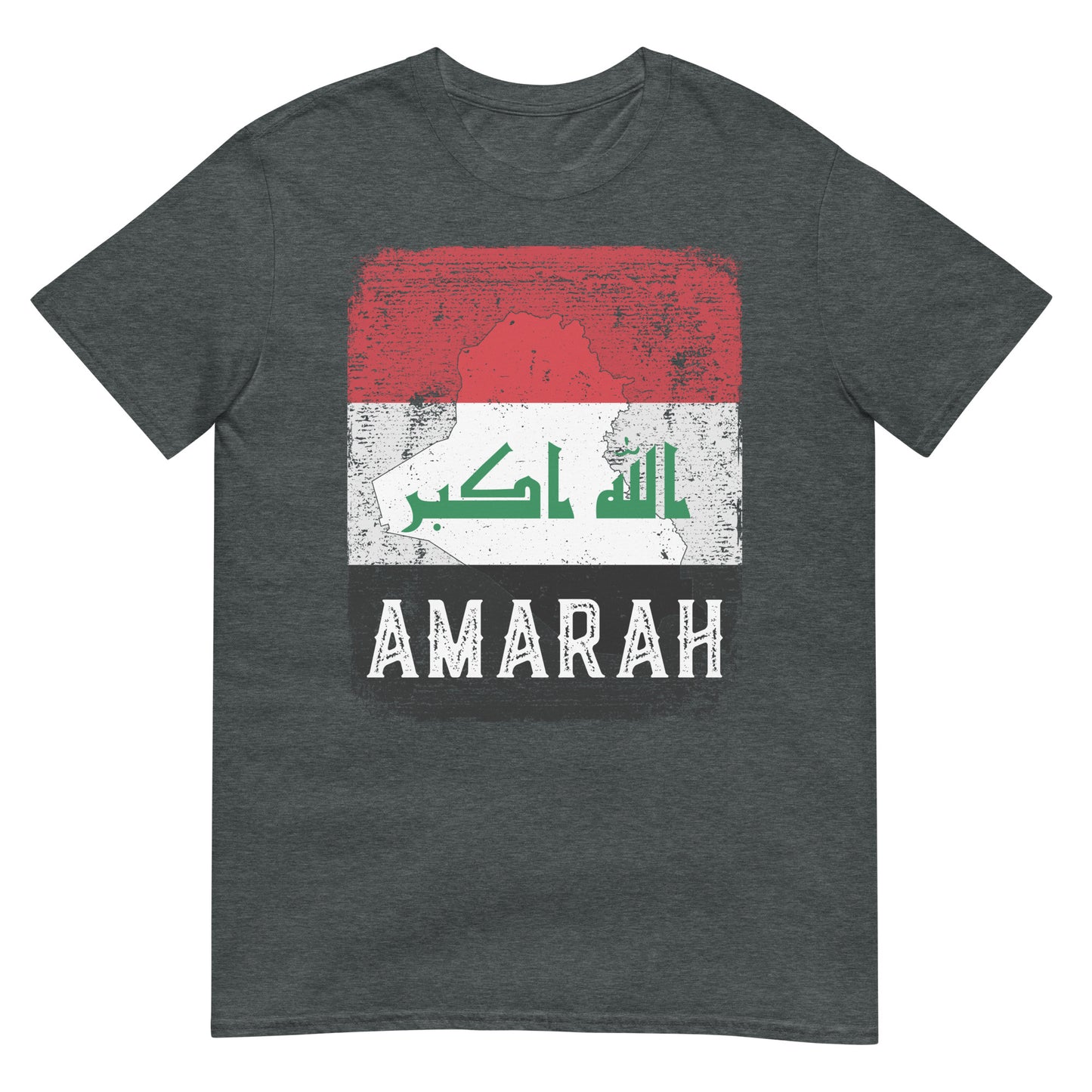 Iraq Flag, Map & City - Amarah Unisex T-shirt