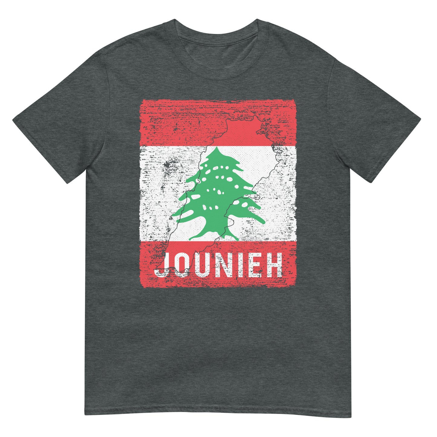 Lebanon Flag, Map & City - Jounieh Unisex T-shirt