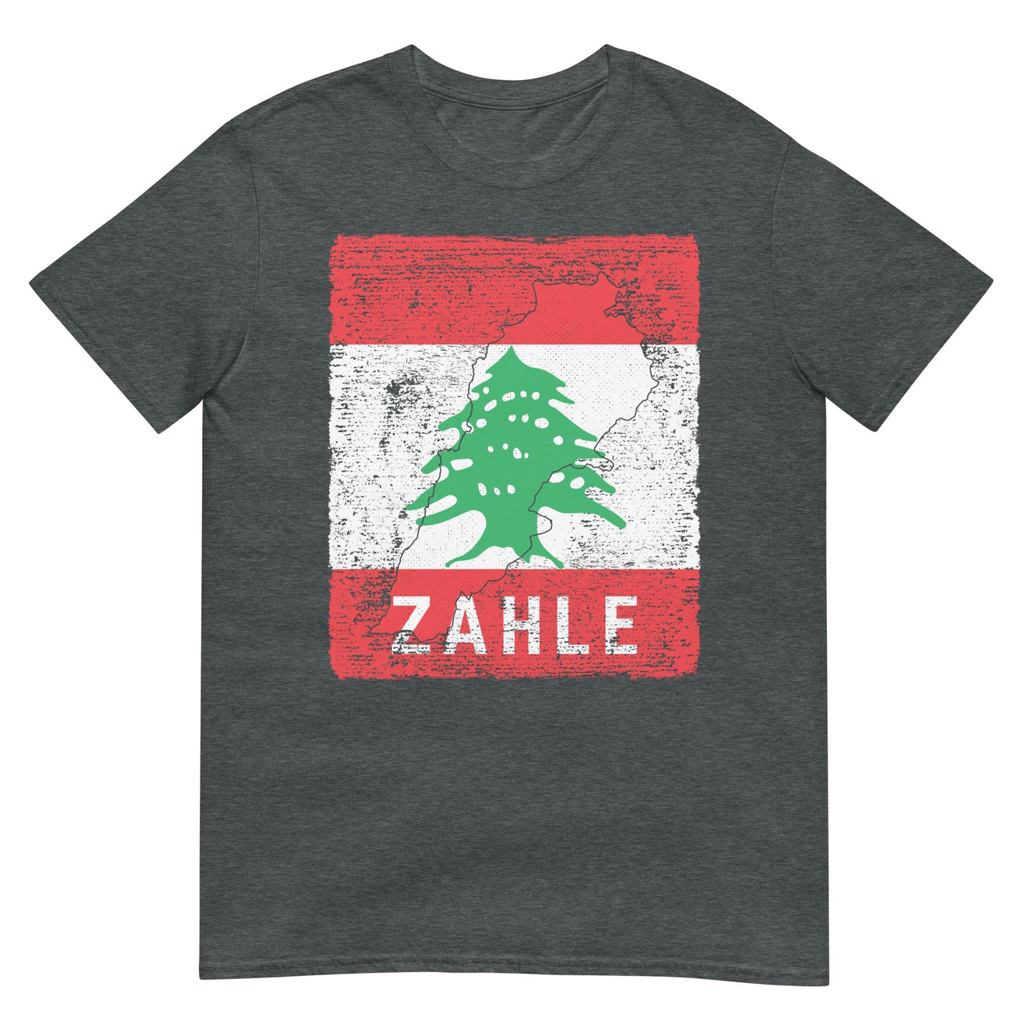 Libanon Flagge, Karte & Stadt - Zahle Unisex T-Shirt