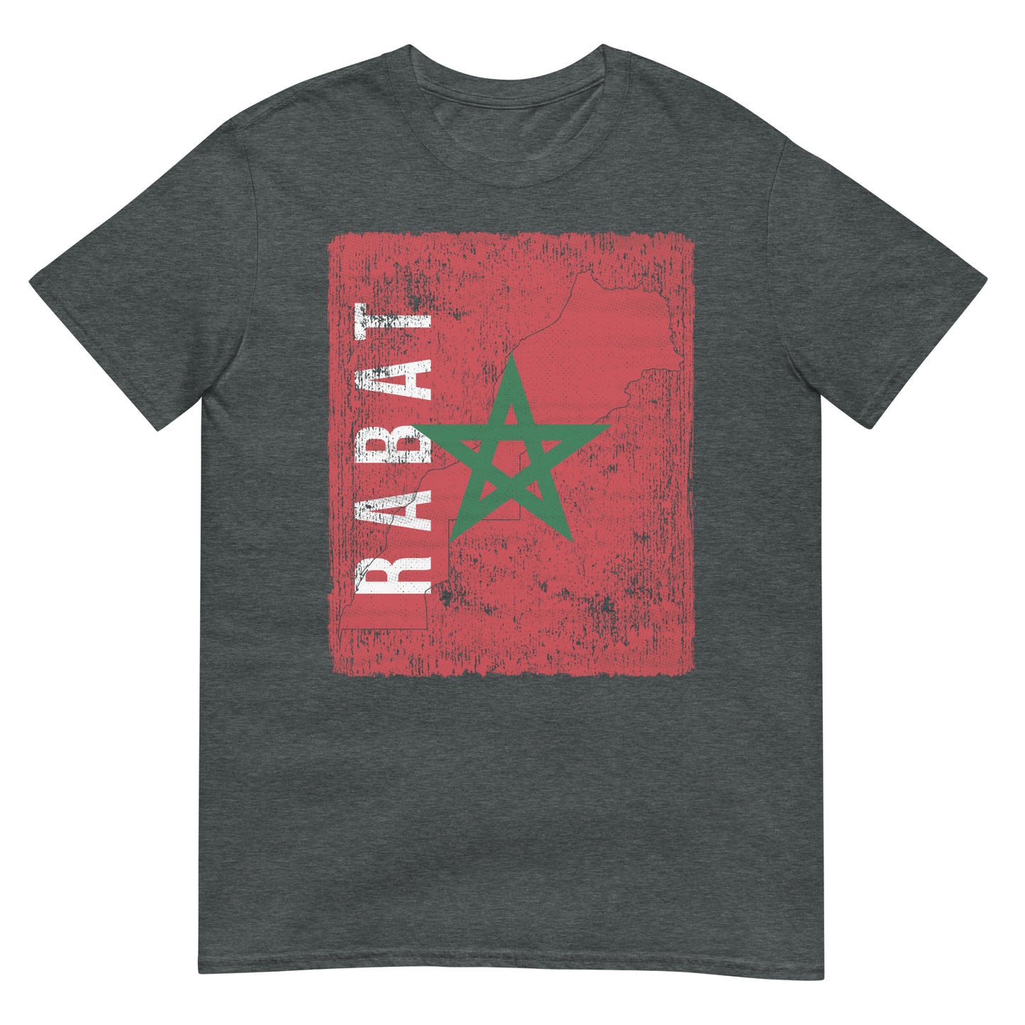 Morocco Flag, Map & City - Rabat Unisex T-shirt