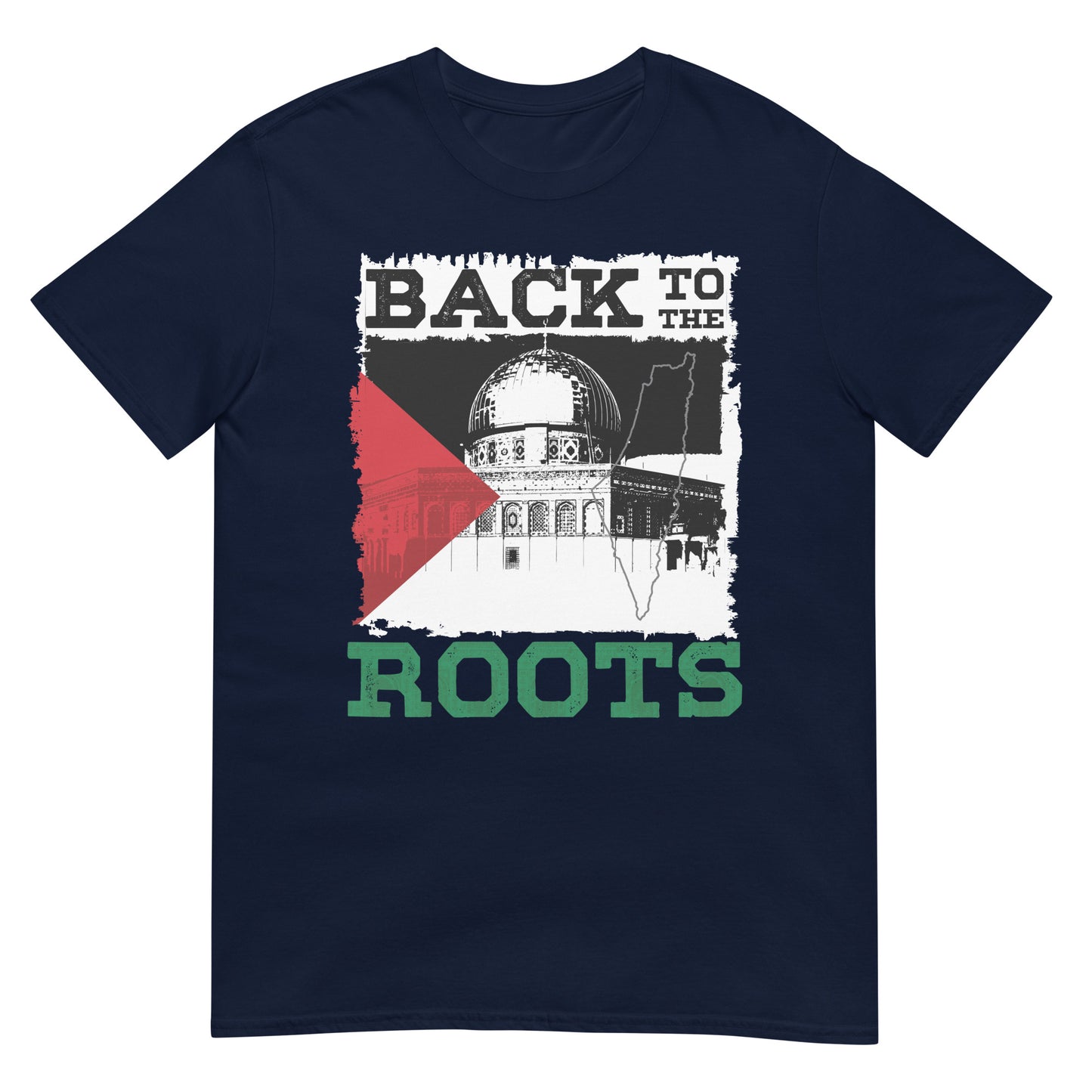 Back to the Roots - Palestine Unisex T-shirt Navy