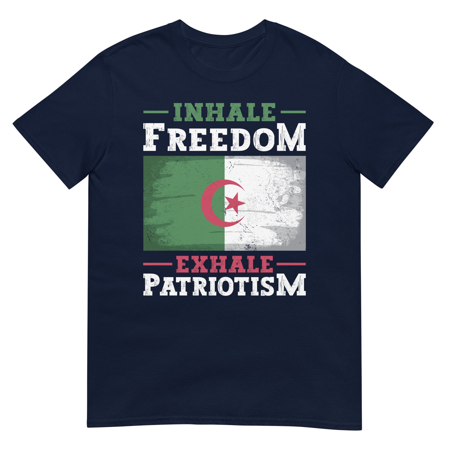 Inhale Freedom Exhale Patriotism - Algeria English Unisex T-shirt