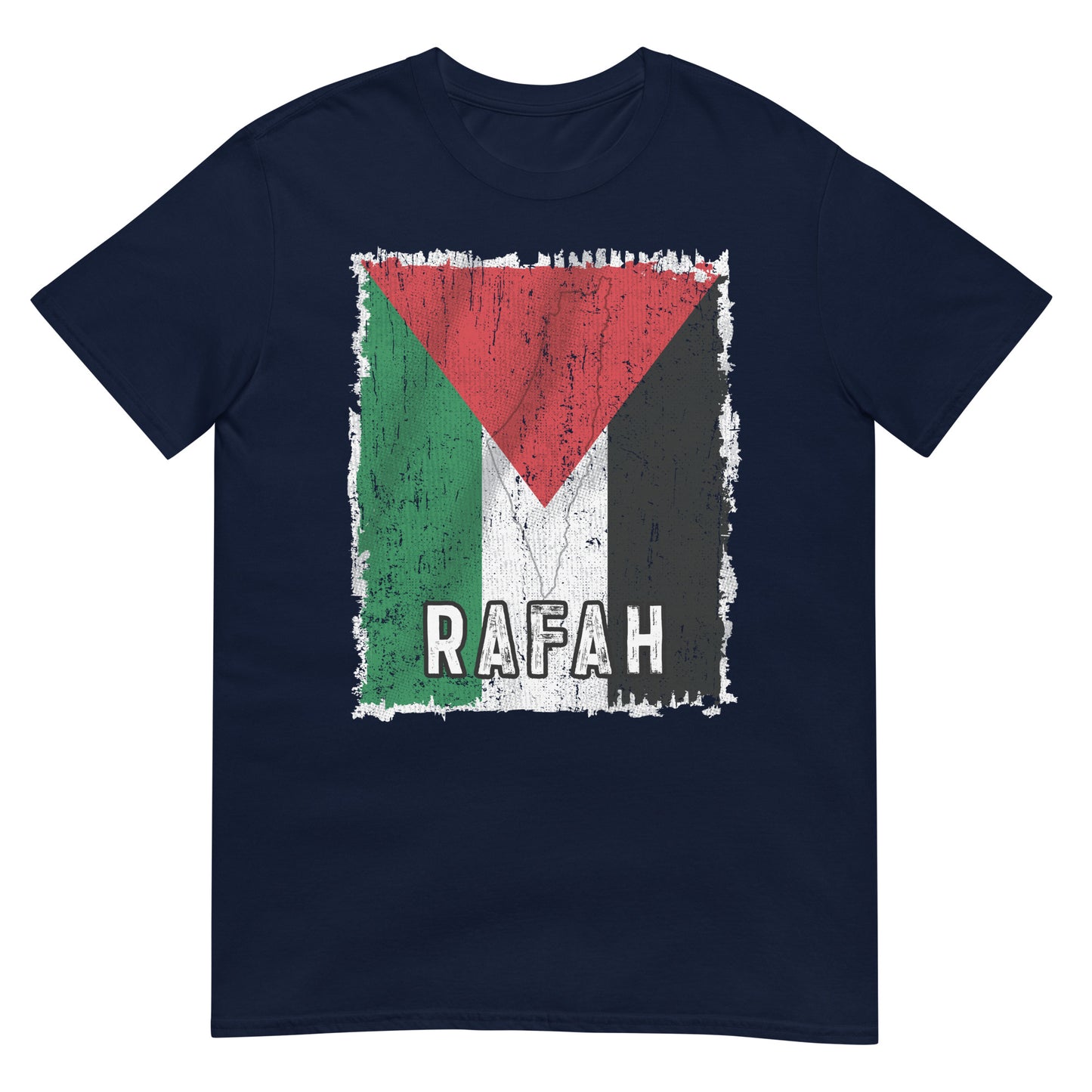 Palästina-Flagge und Stadt – Rafah Unisex T-Shirt