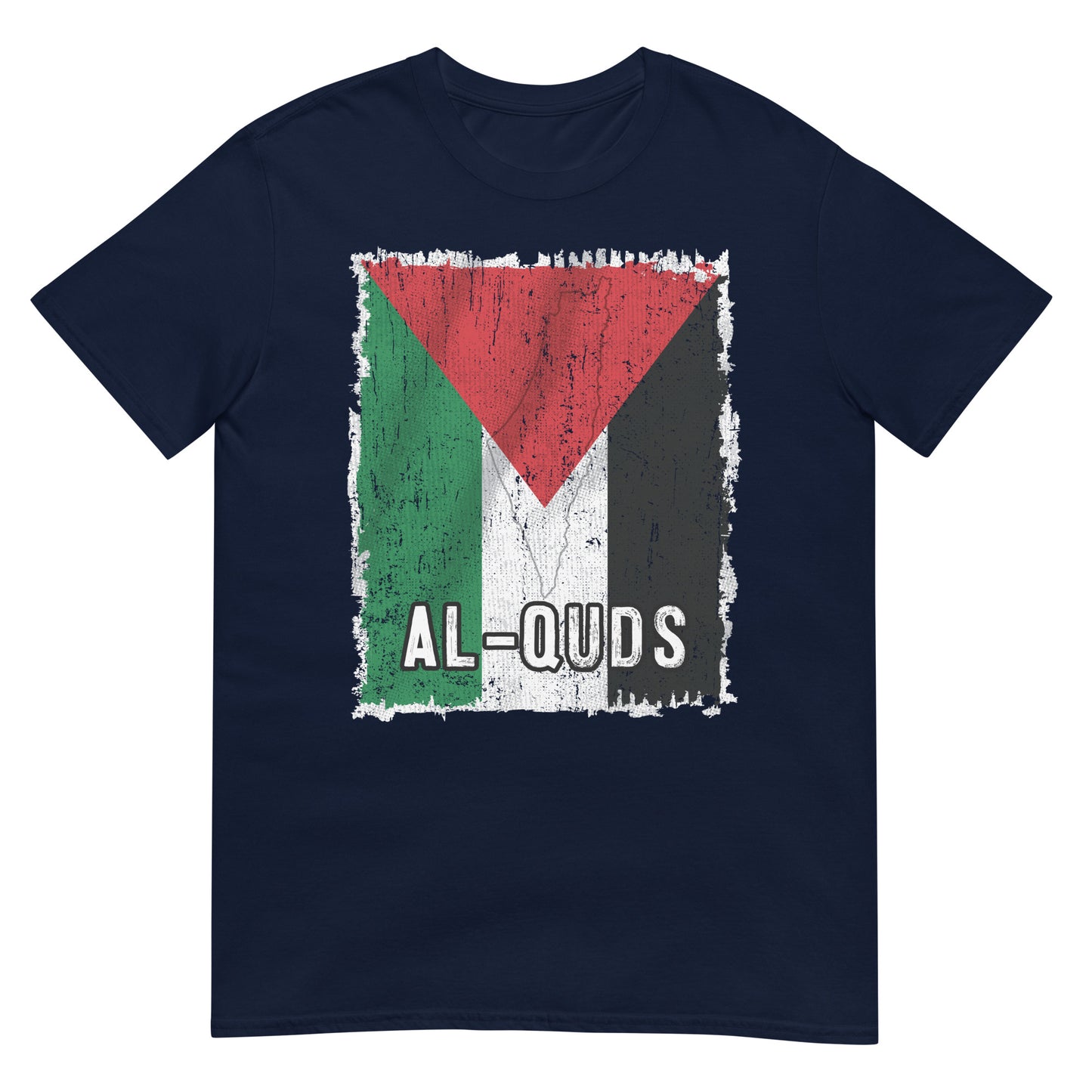 Palästina-Flagge und Stadt – Al-Quds Unisex T-Shirt