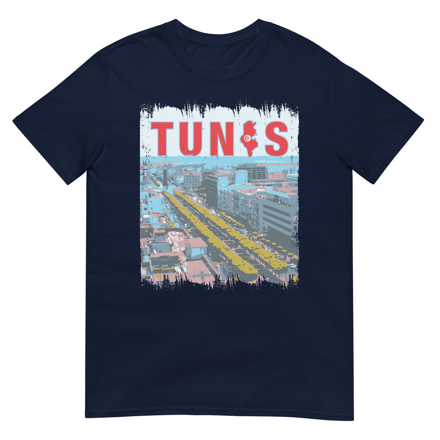 Tunesische Stadt - Tunis Avenue Habib Bourguiba Unisex T-Shirt