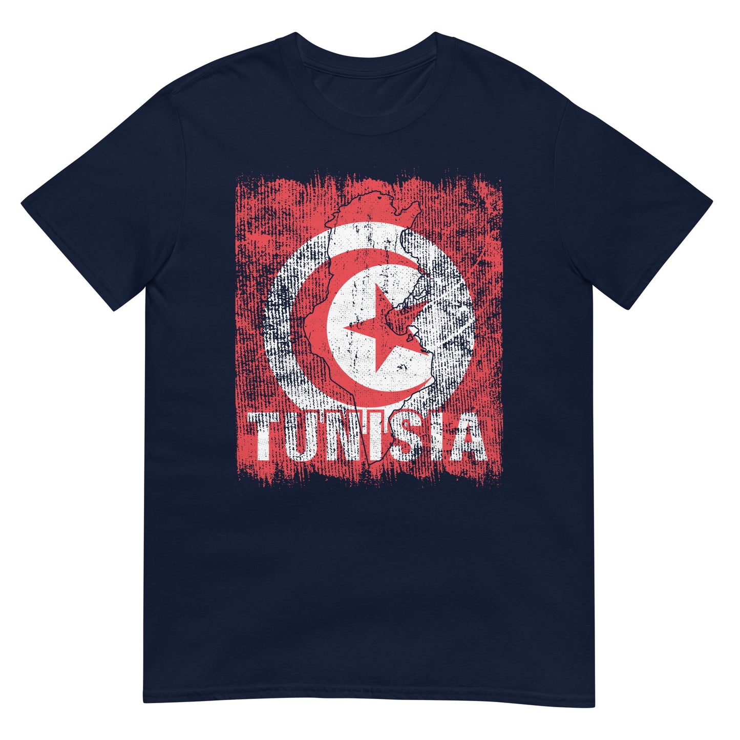 Drapeau et carte de la Tunisie T-shirt unisexe