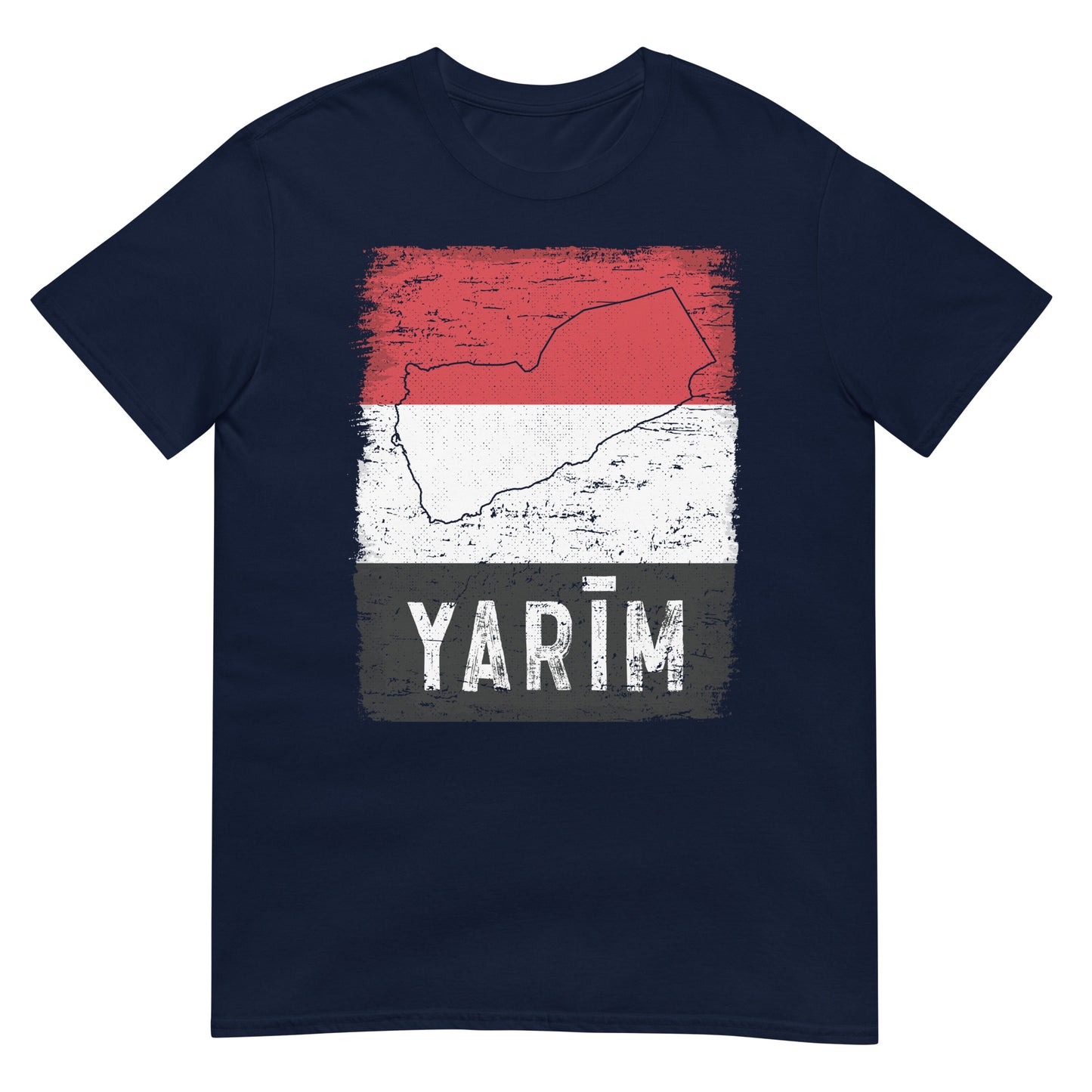 Drapeau et ville du Yémen - Yarīm T-shirt unisexe