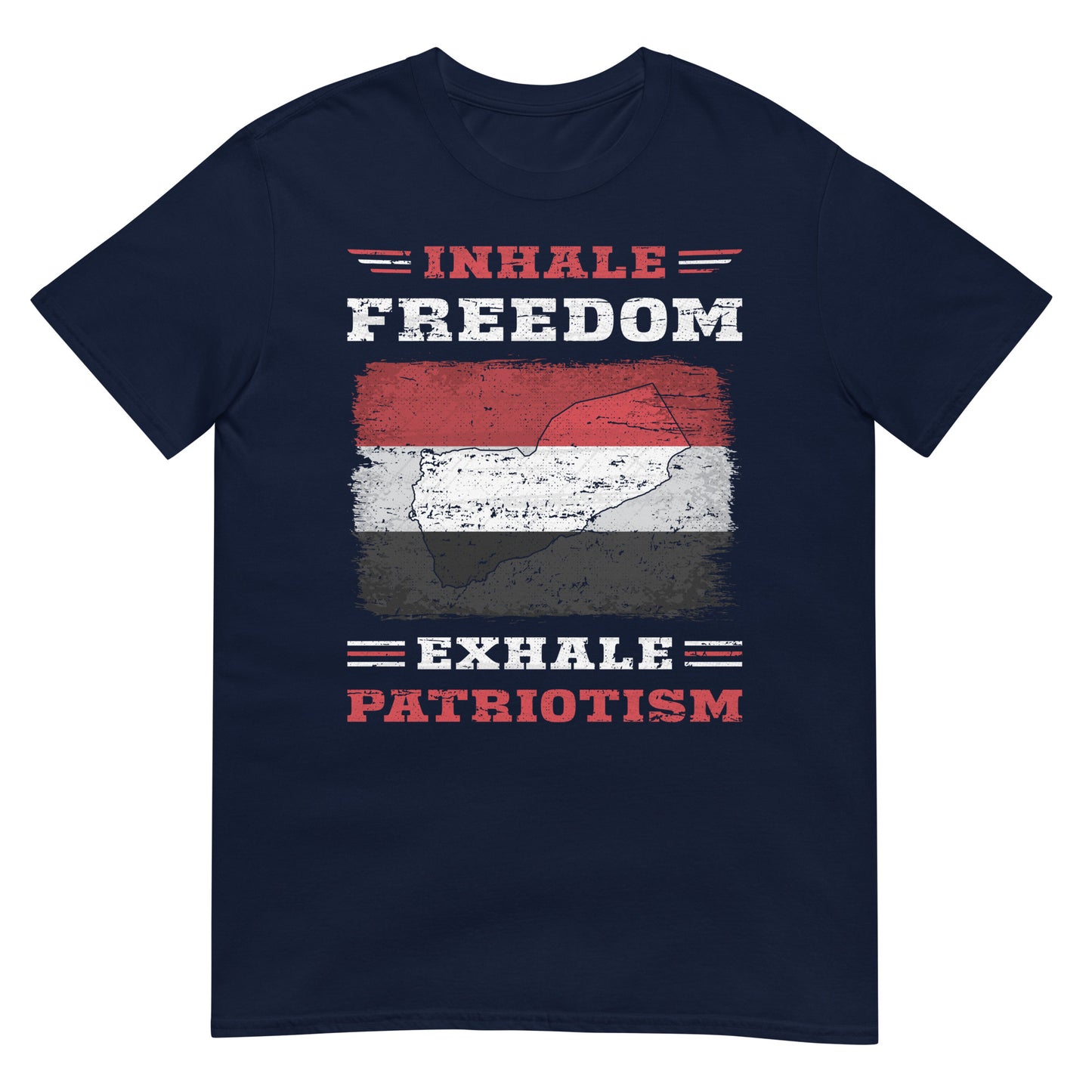 Inhale Freedom Exhale Patriotism - Yemen Unisex T-shirt