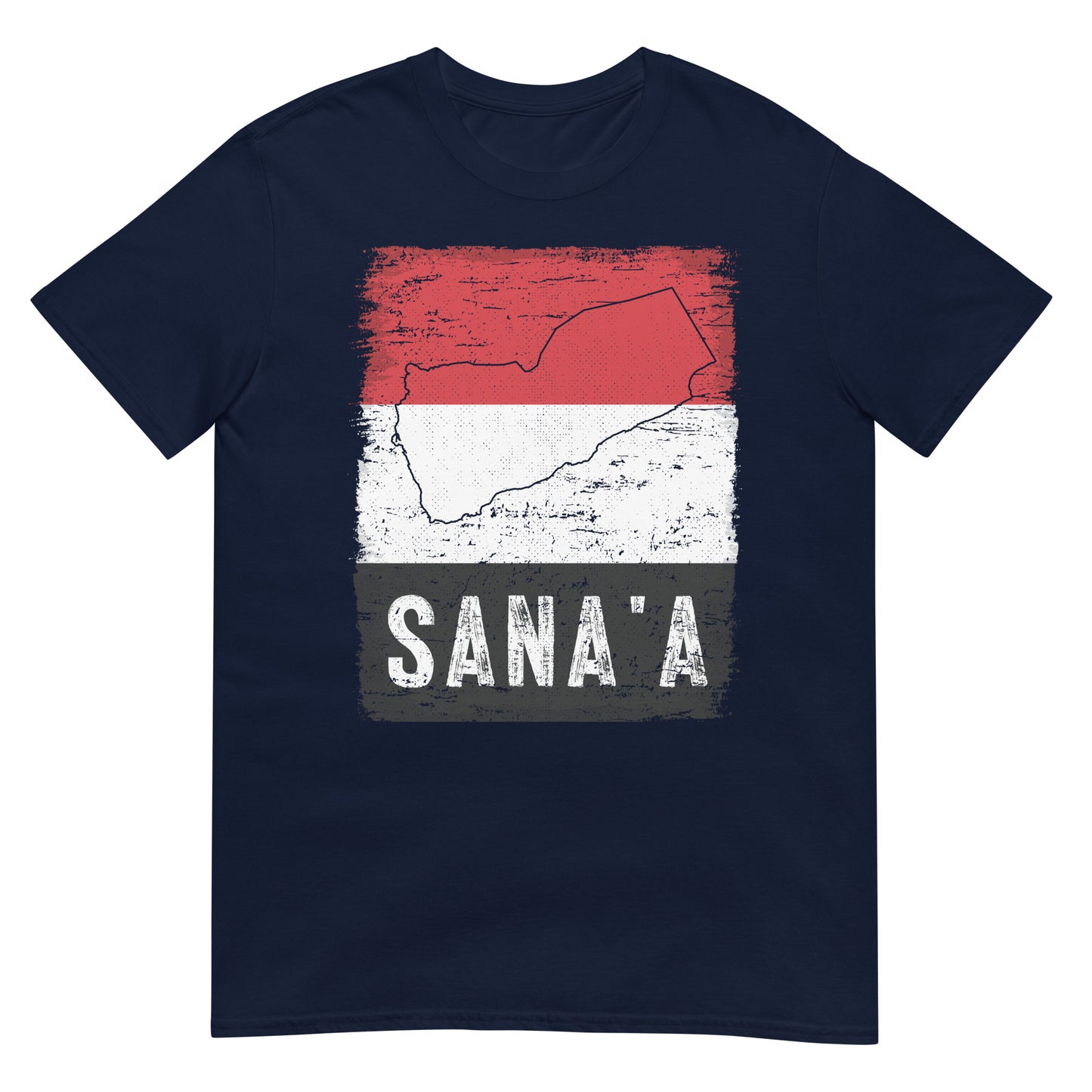 Drapeau et ville du Yémen - Sanaa T-shirt unisexe