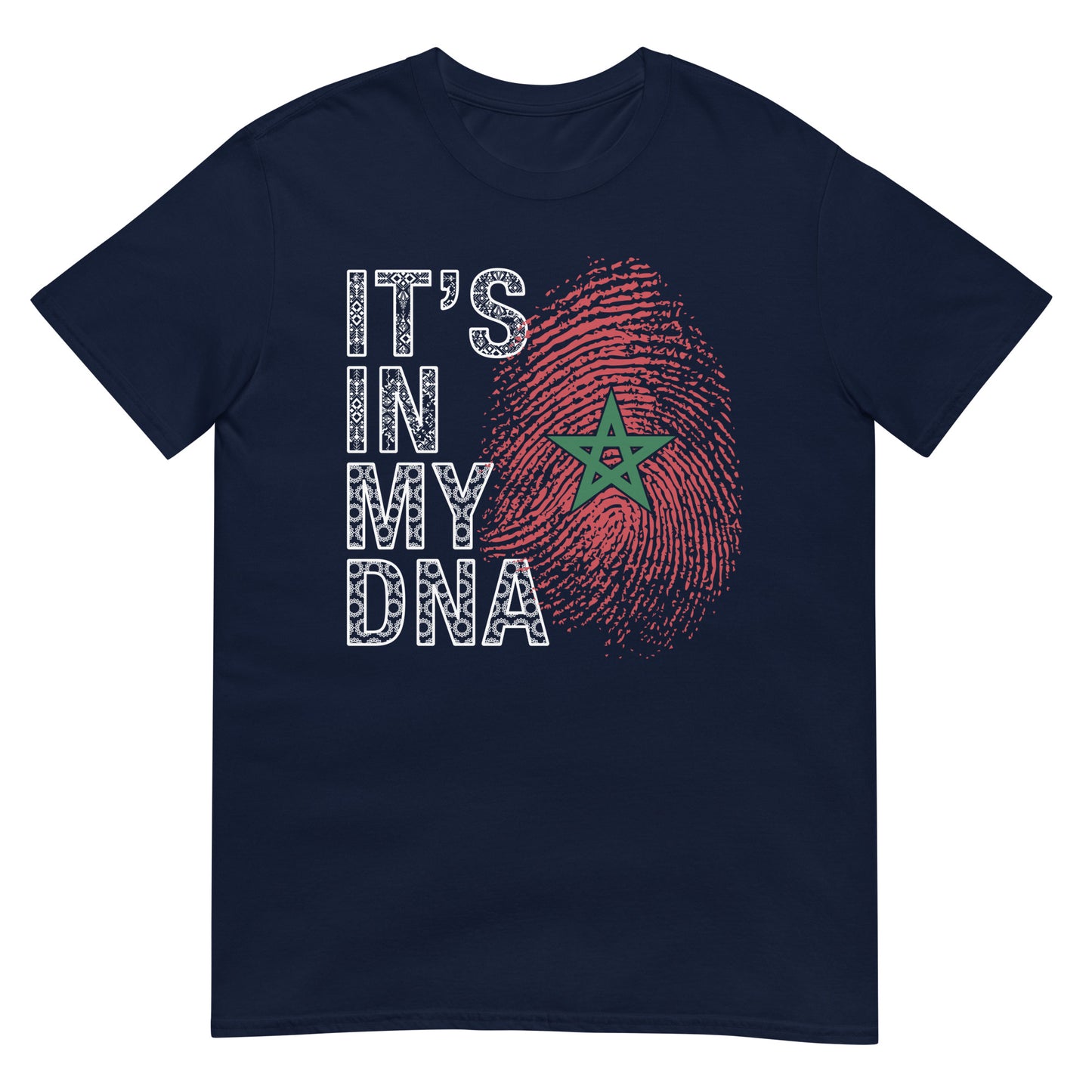 Es liegt in meiner DNA - Marokko Fingerabdruck Unisex T-Shirt