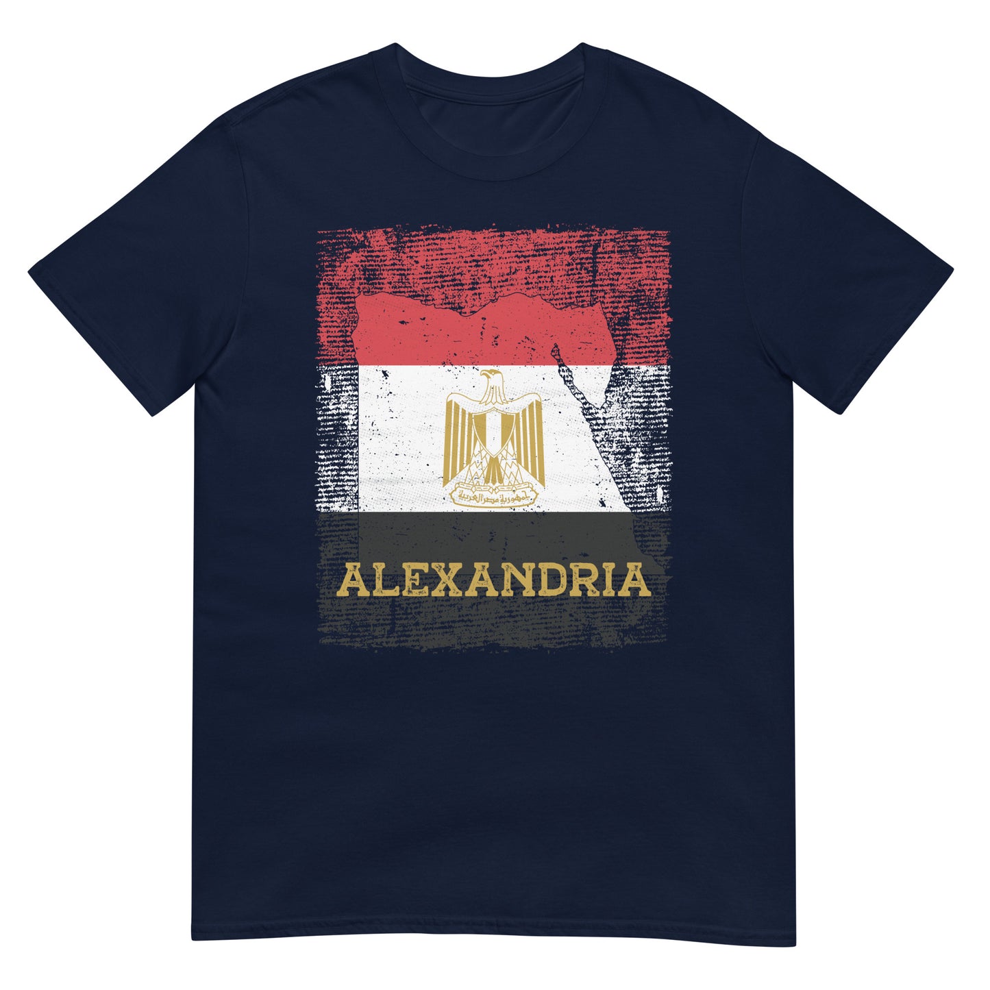 Ägypten Flagge, Karte & Stadt - Alexandria Unisex T-Shirt