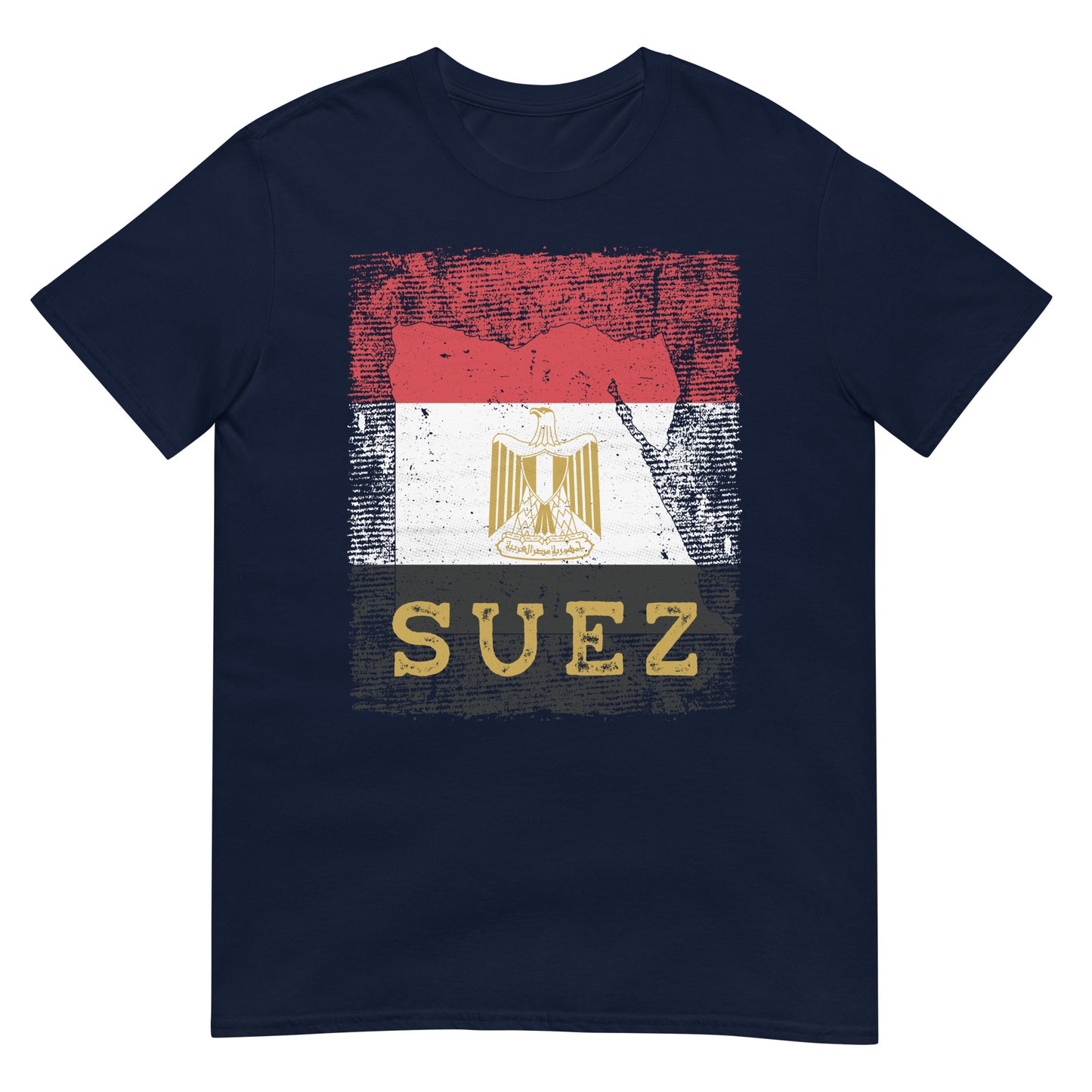 Ägypten Flagge, Karte & Stadt - Suez Unisex T-Shirt