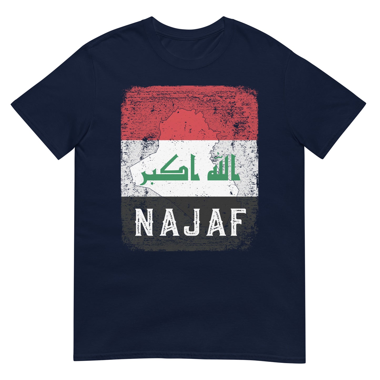 Irak Flagge, Karte & Stadt - Nadschaf Unisex T-Shirt