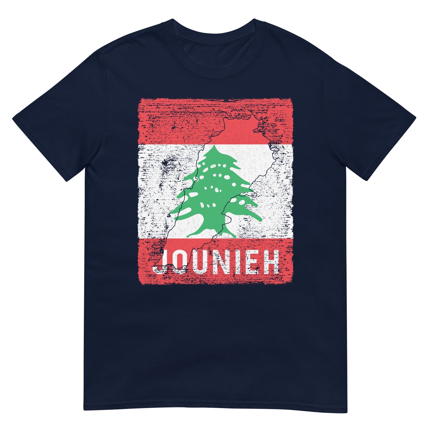 Lebanon Flag, Map & City - Jounieh Unisex T-shirt