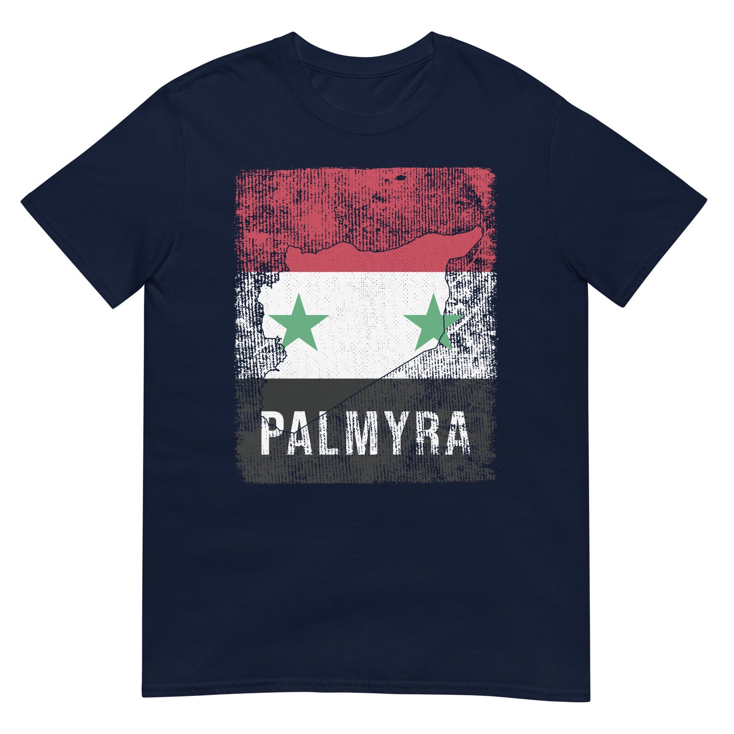 Syrien Flagge, Karte & Stadt - Palmyra Unisex T-Shirt