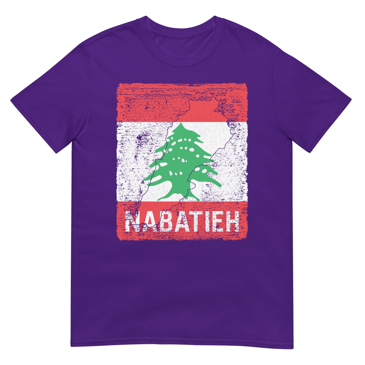 Libanon Flagge, Karte & Stadt - Nabatieh Unisex T-Shirt