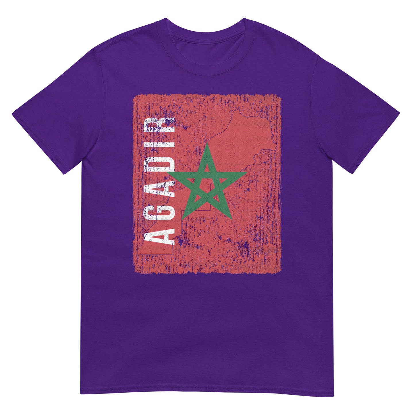 Morocco Flag, Map & City - Agadir Unisex T-shirt