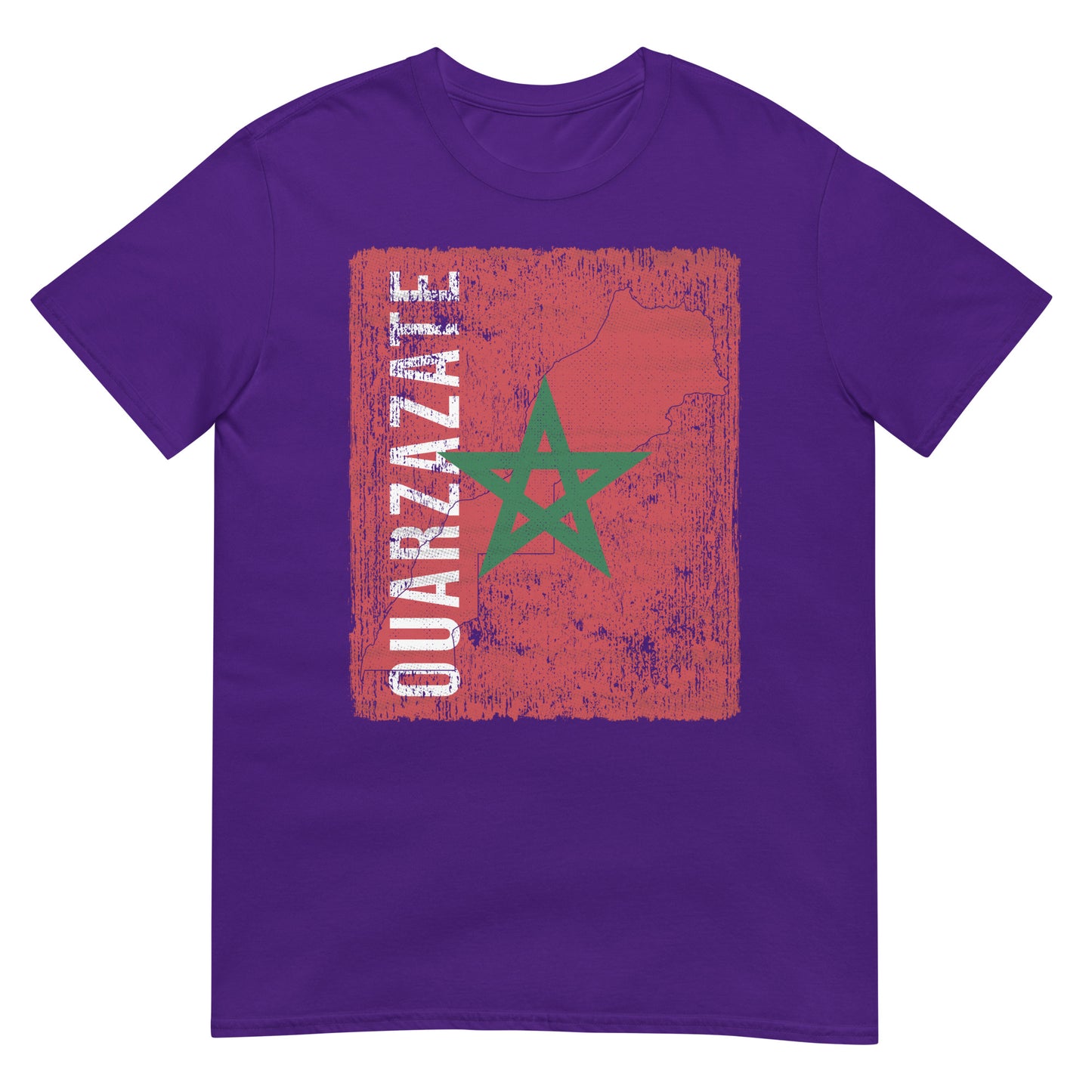 Morocco Flag, Map & City - Ouarzazate Unisex T-shirt