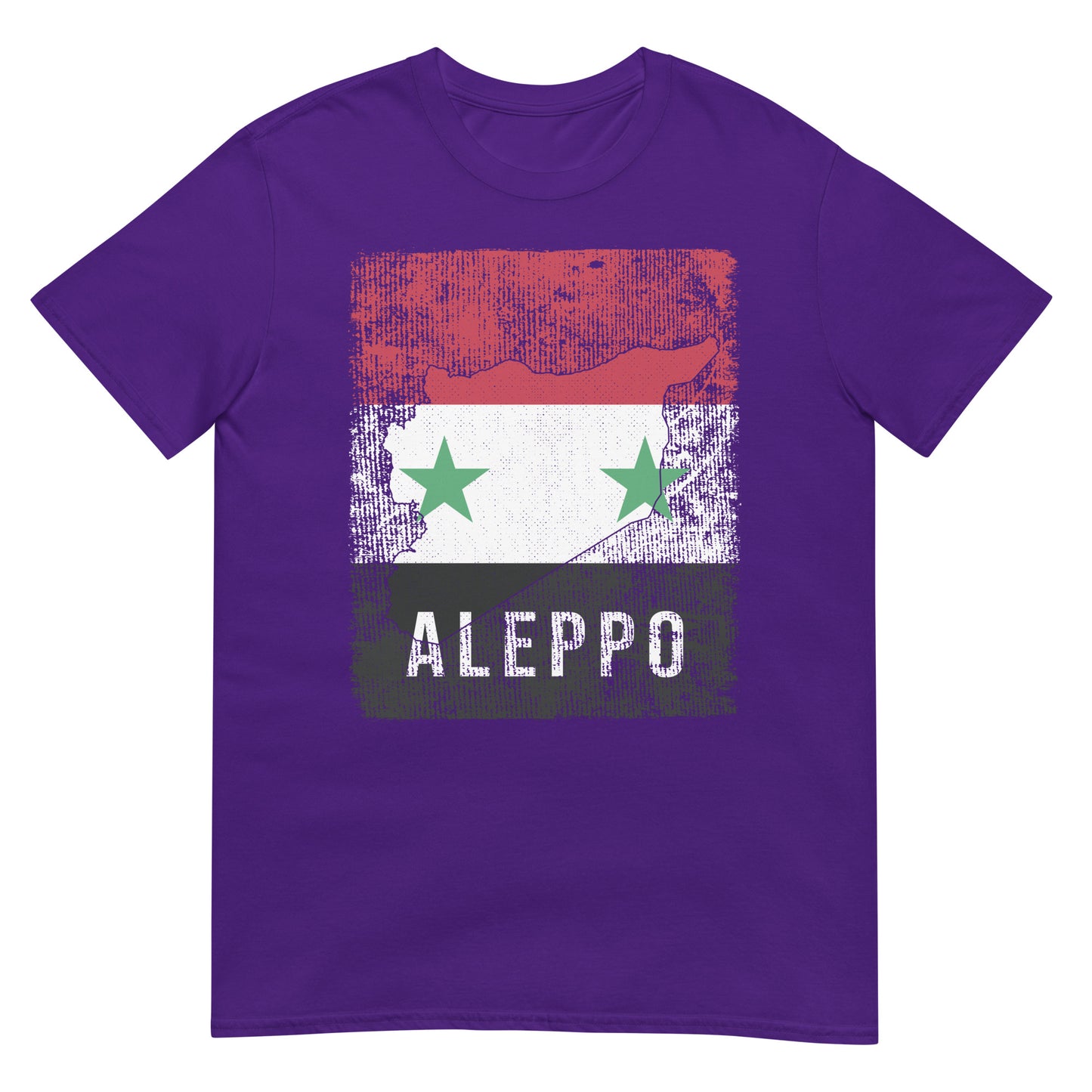 Syrien Flagge, Karte & Stadt - Allepo Unisex T-Shirt