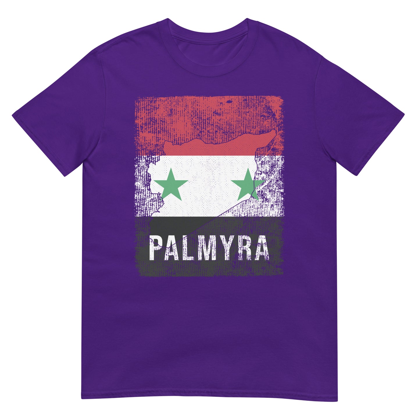 Syrien Flagge, Karte & Stadt - Palmyra Unisex T-Shirt