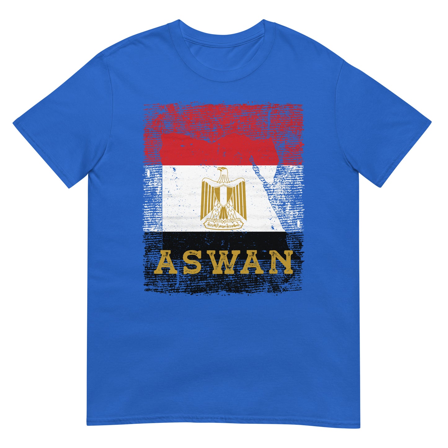 Ägypten Flagge, Karte & Stadt - Assuan Unisex T-Shirt