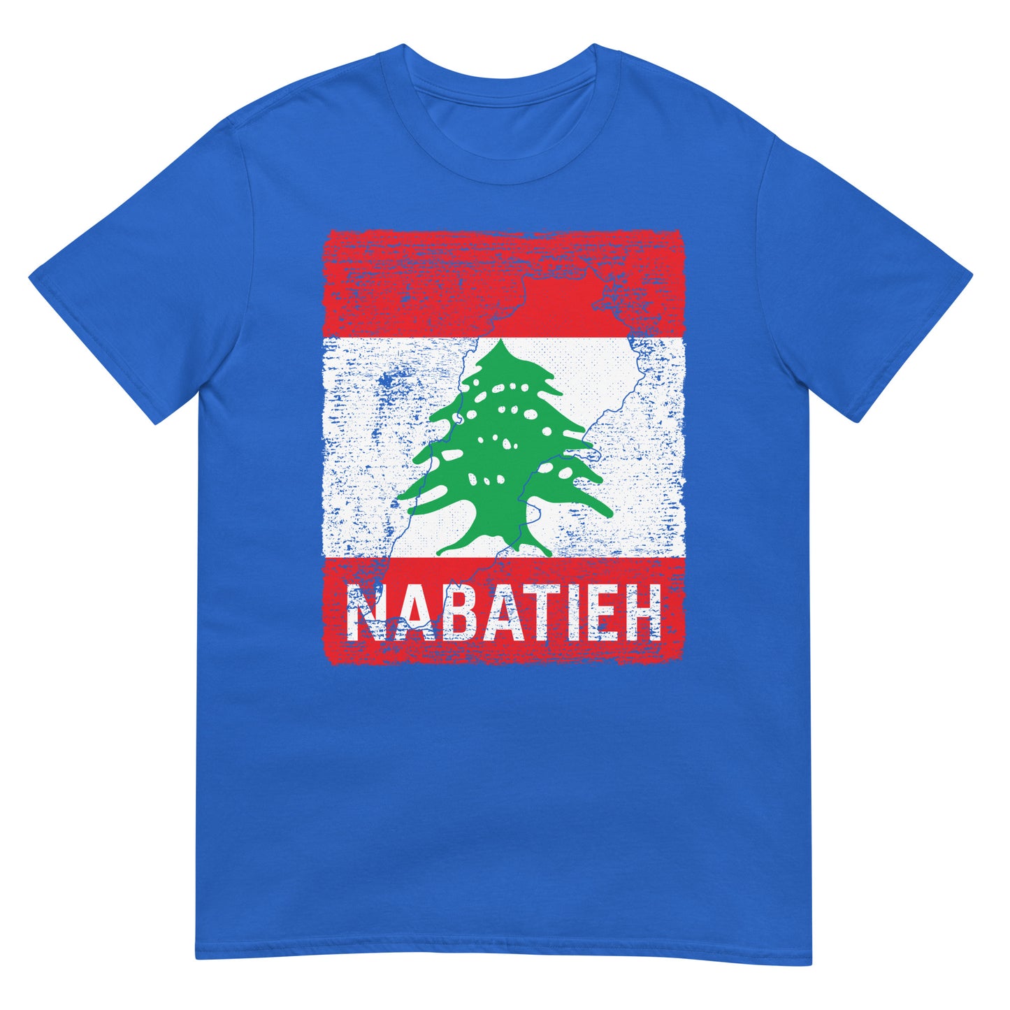 Libanon Flagge, Karte & Stadt - Nabatieh Unisex T-Shirt