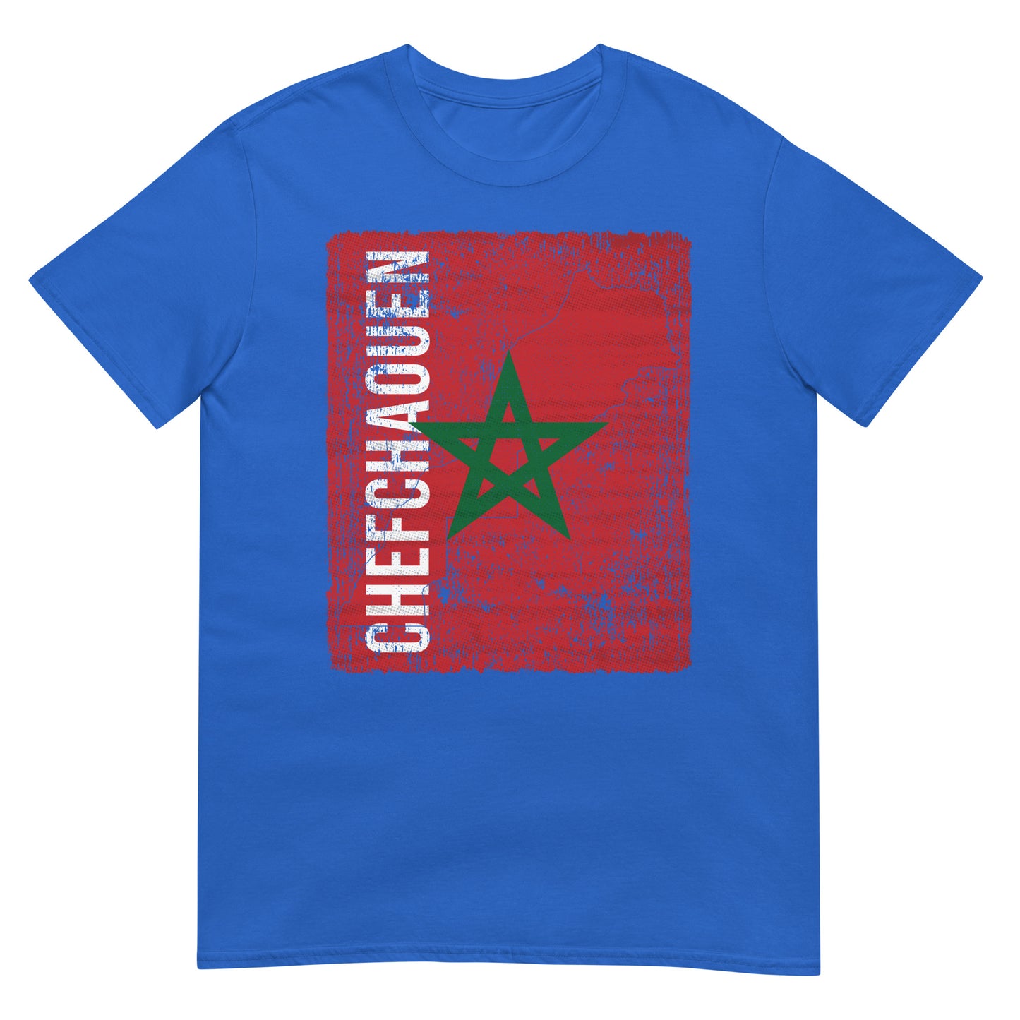 Morocco Flag, Map & City - Chefchaouen Unisex T-shirt