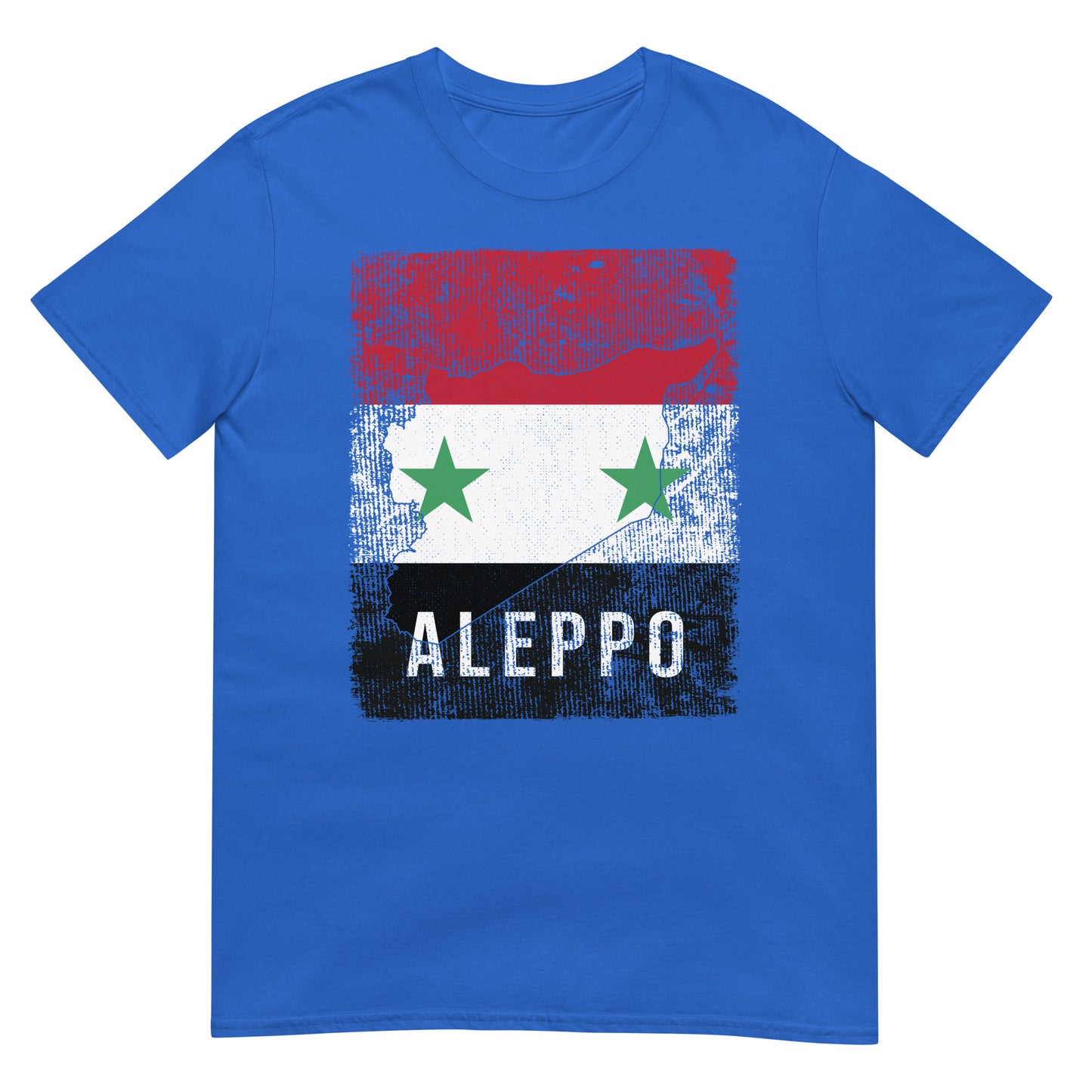 Syrien Flagge, Karte & Stadt - Allepo Unisex T-Shirt