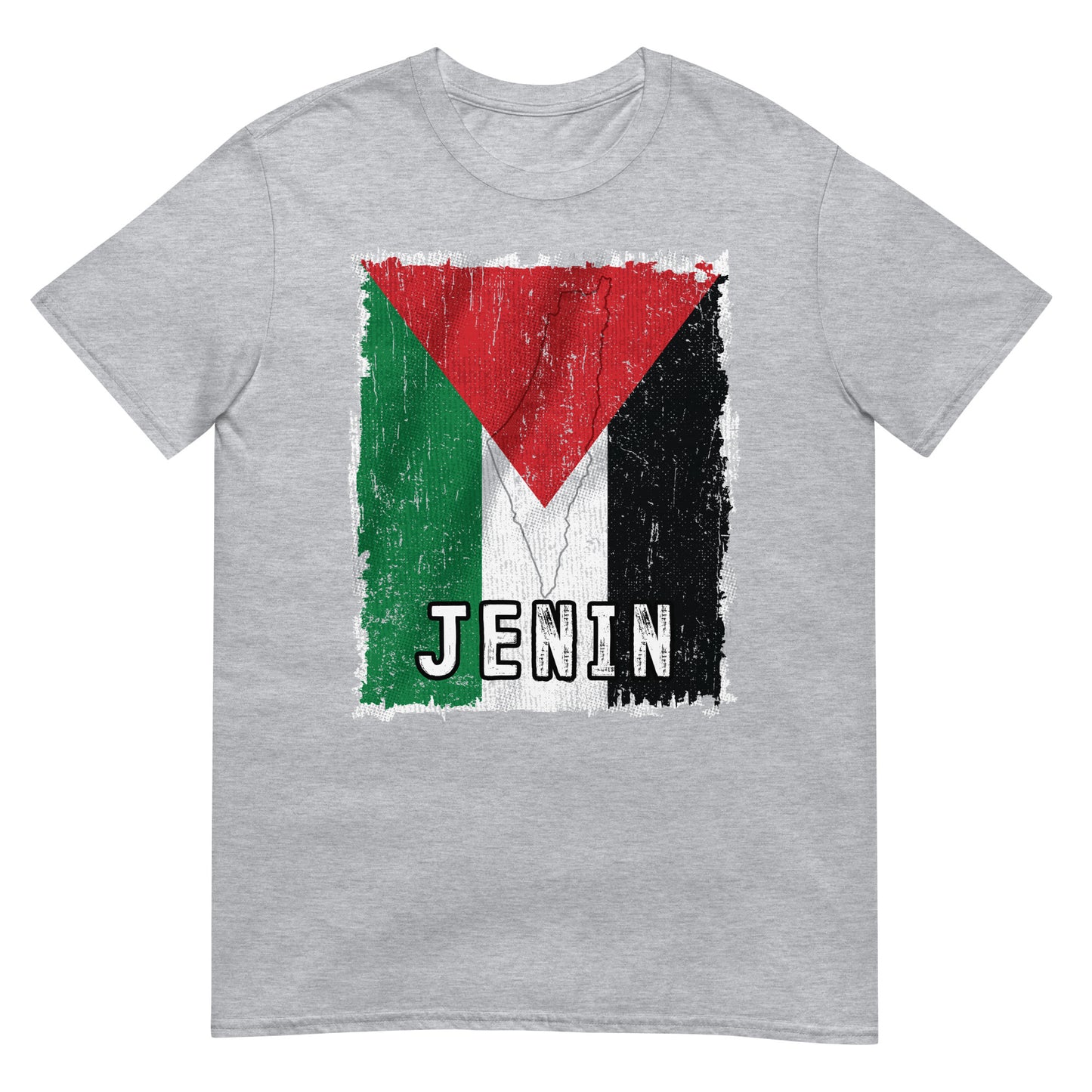 Palästina Flagge &amp; Stadt - Jenin Unisex T-Shirt