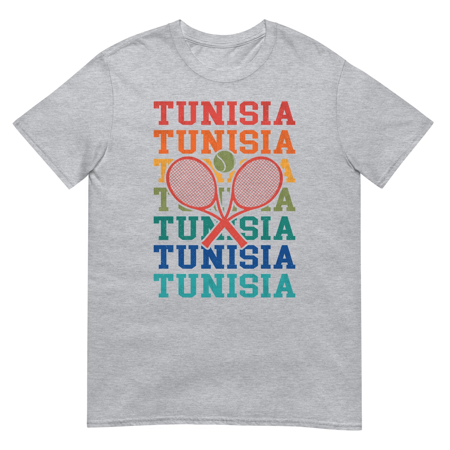 Tunisie Tennis - T-shirt unisexe rétro vintage