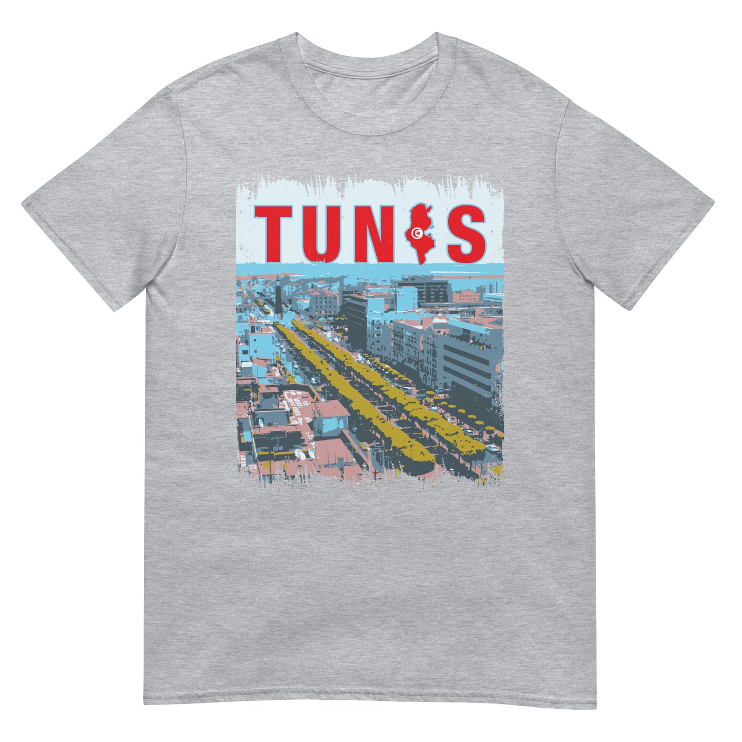 Ville tunisienne - Tunis Avenue Habib Bourguiba T-shirt unisexe