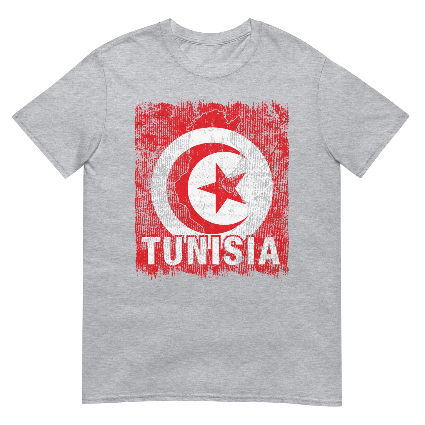 Drapeau et carte de la Tunisie T-shirt unisexe