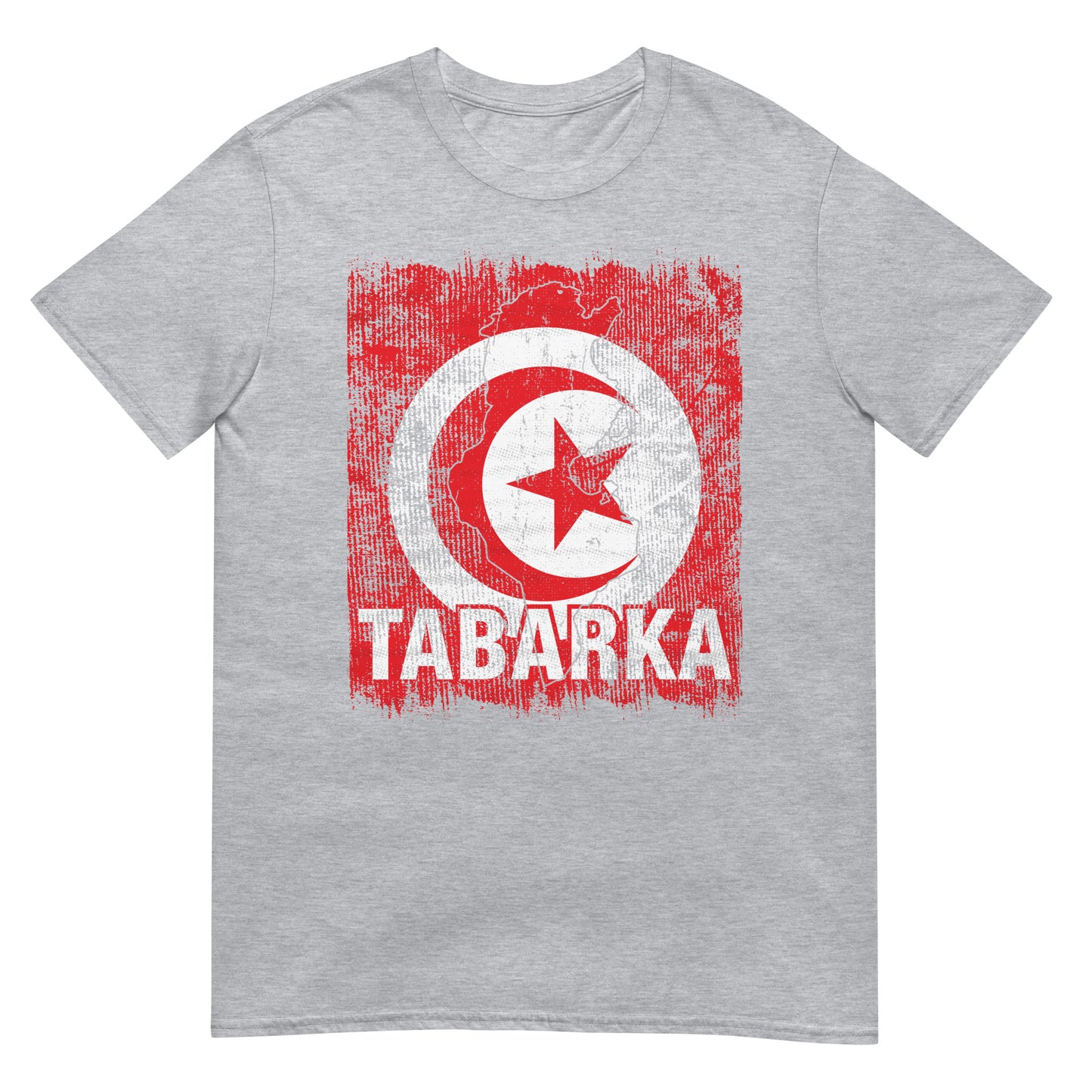 Drapeau et ville de Tunisie - Tabarka T-shirt unisexe