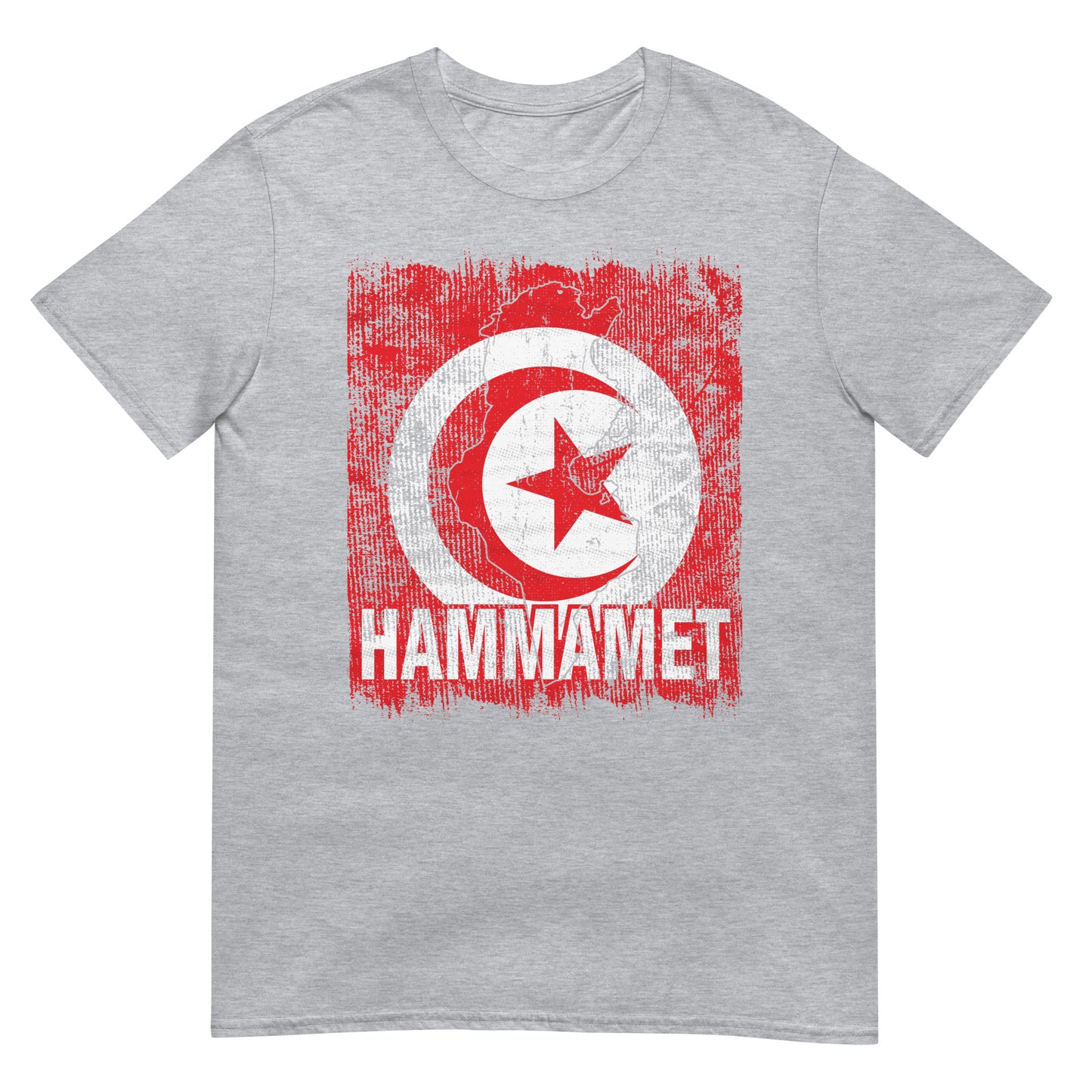 Drapeau et ville de Tunisie - Hammamet T-shirt unisexe