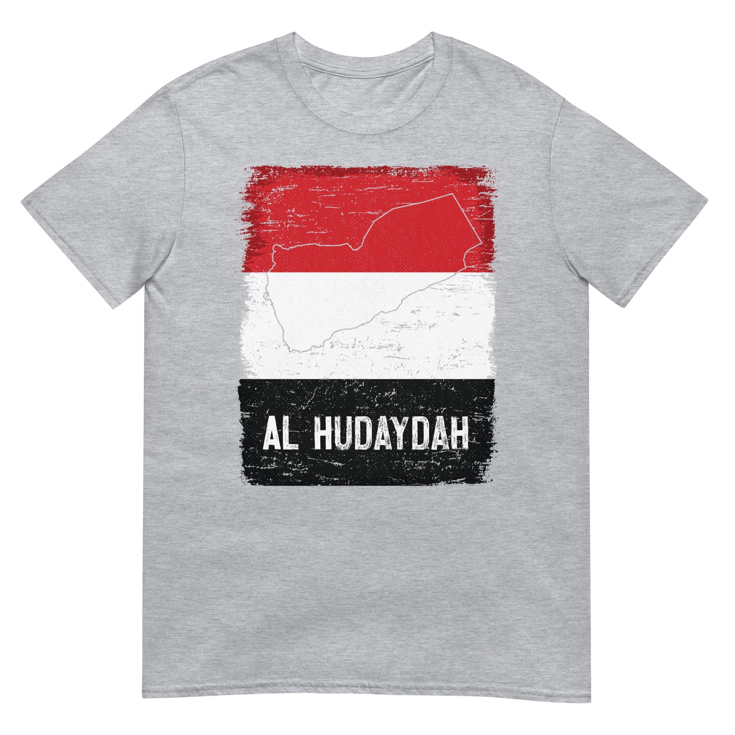 Drapeau et ville du Yémen - T-shirt unisexe Al Hudaydah