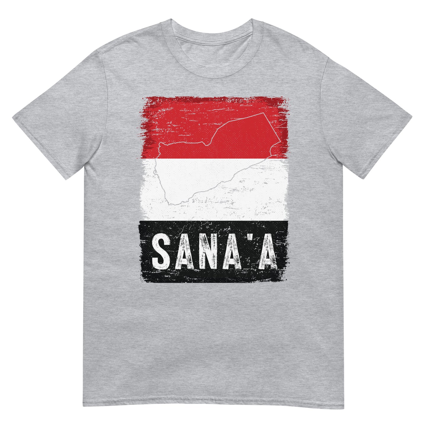 Drapeau et ville du Yémen - Sanaa T-shirt unisexe