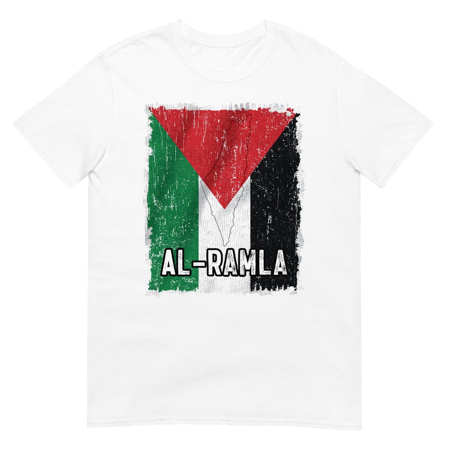 Drapeau et ville de Palestine - T-shirt unisexe Al-Ramla